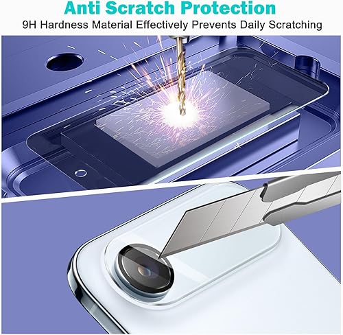 Miniatura 81 de PEHAEL Paquete de 2+2 protectores de pantalla de privacidad para iPhone 13 Pro con protector de lente de cámara, cobertura completa, película