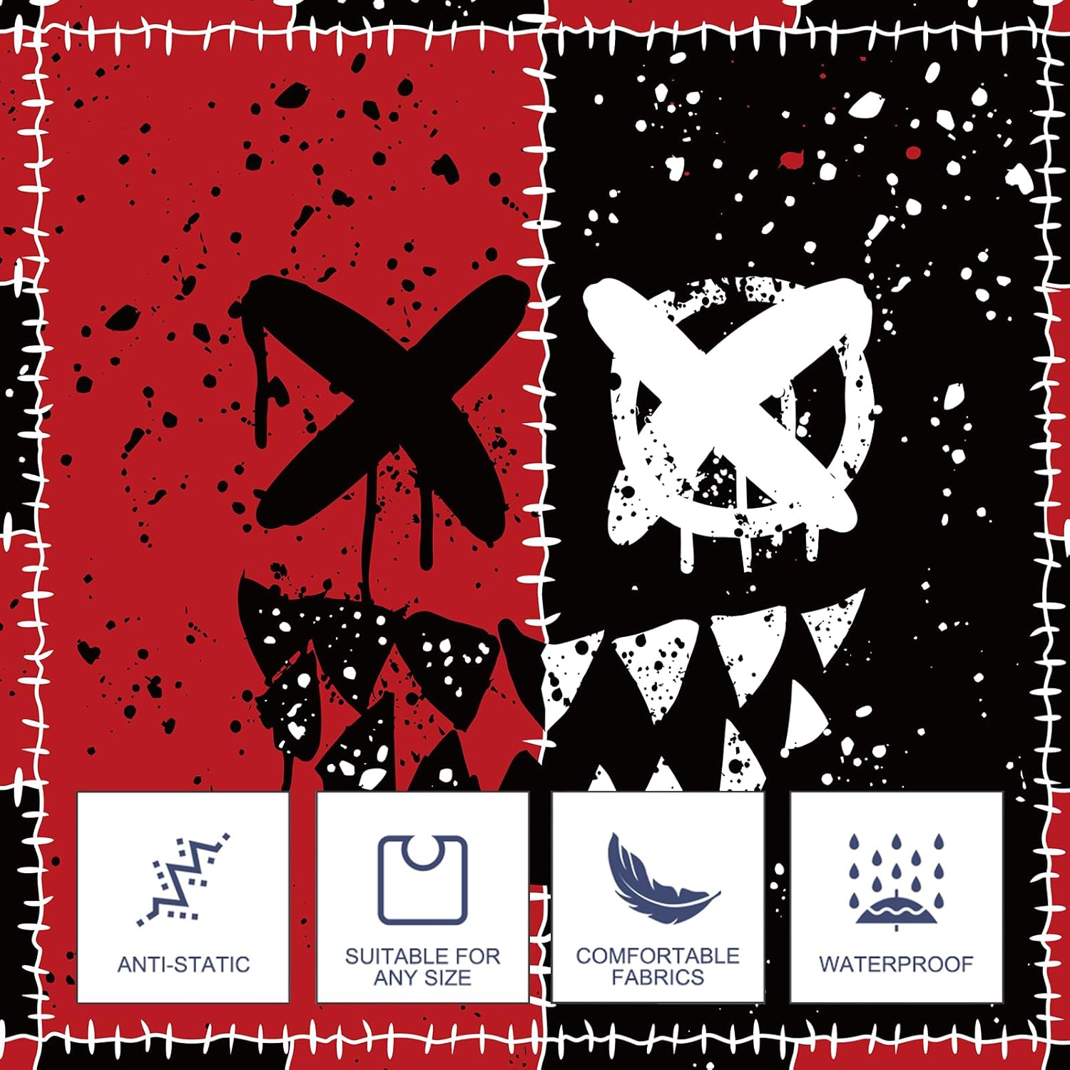 バーバーケープ 男性用 ヘアカット サロン ケープ スナップ付き 美容院 ガウン スタイリスト ケープ - 63インチ &times; 142.