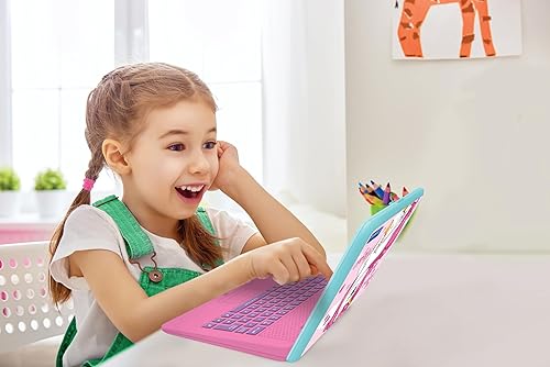 Miniatura 5 de LEXiBOOK - Portátil educativo y bilingüe de unicornio en españolinglés - Juguete para niños con 124 actividades para aprender matemáticas,