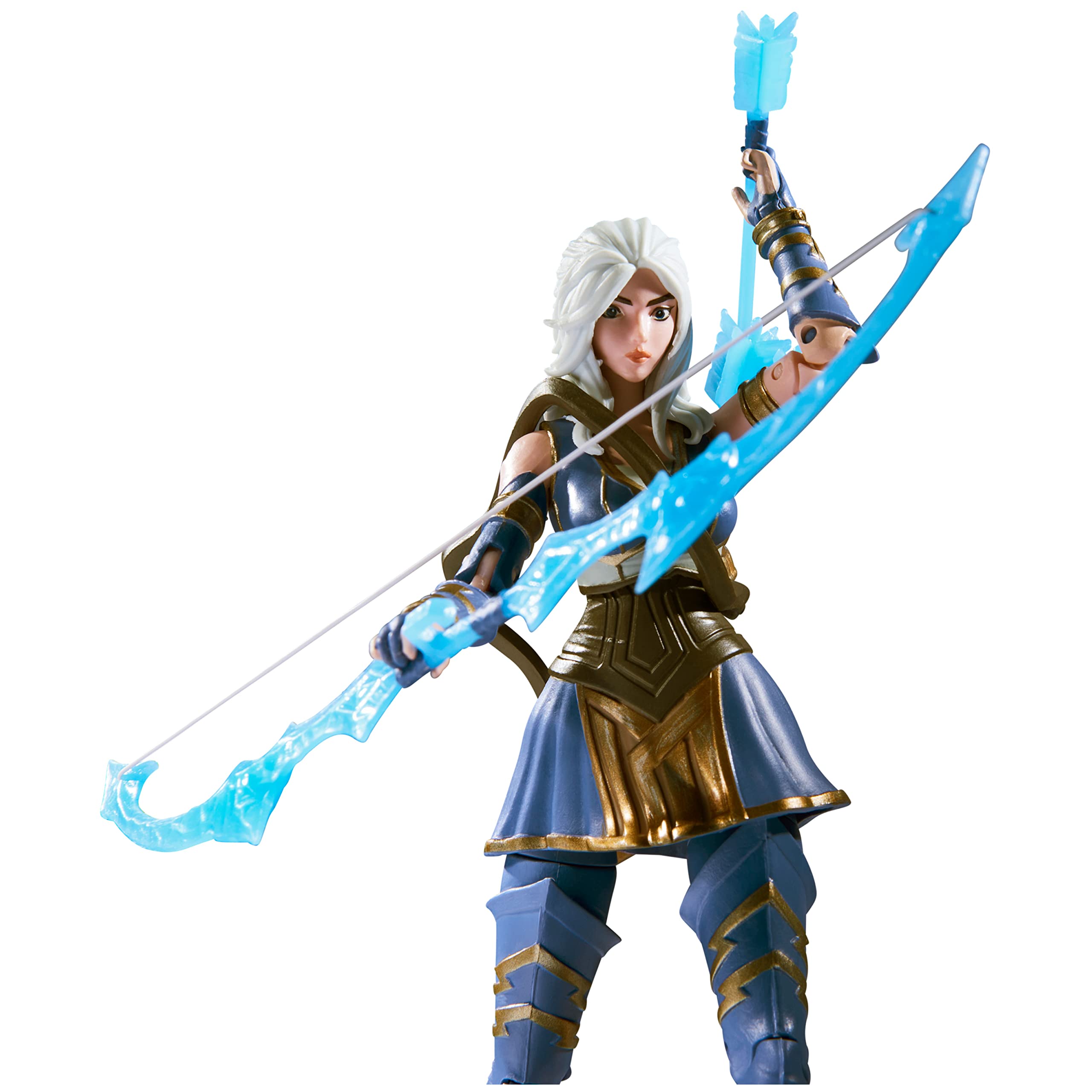 League of Legends - Figurka premium 18 CM Ashe - Figurka przegubowa Ashe 18 cm do kolekcjonowania - z jakością detali i 2 akcesoriami - Kolekcja mistrzowska - Zabawka dla dzieci od 12 lat