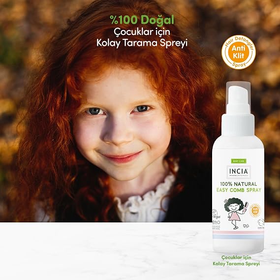 INCIA 100% Natural Easy Scan Spray Moisturizing Brightening Anti Clit for Children 100 ml