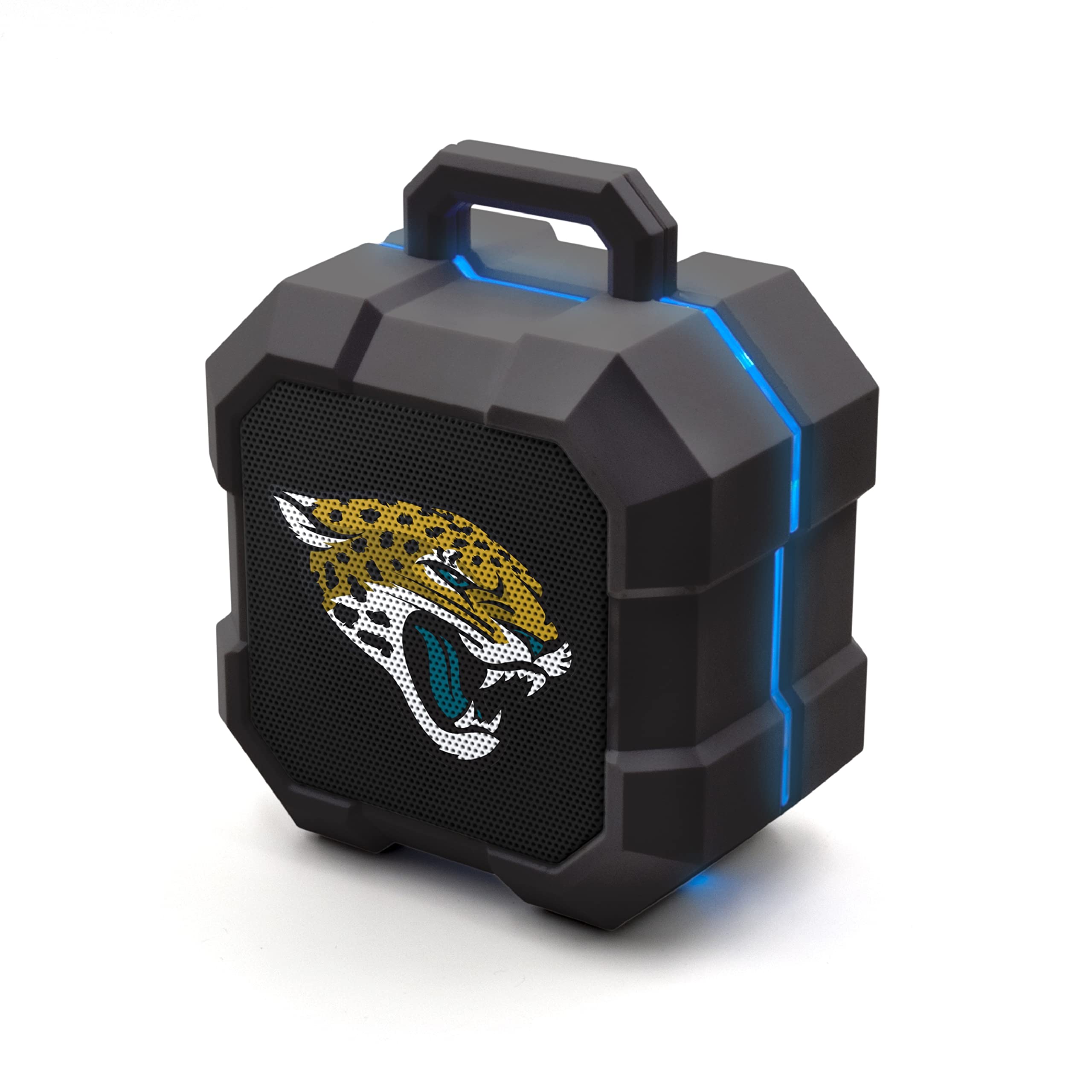 SOAR NFL Shockbox LED Wireless Bluetooth Speaker - Water Resistant IPX4, 5.0 Bluetooth with Over 5 Hours of Play Time - Small Portable Speaker - Officially Licensed NFL, Perfect Home &amp; Outdoor Speaker