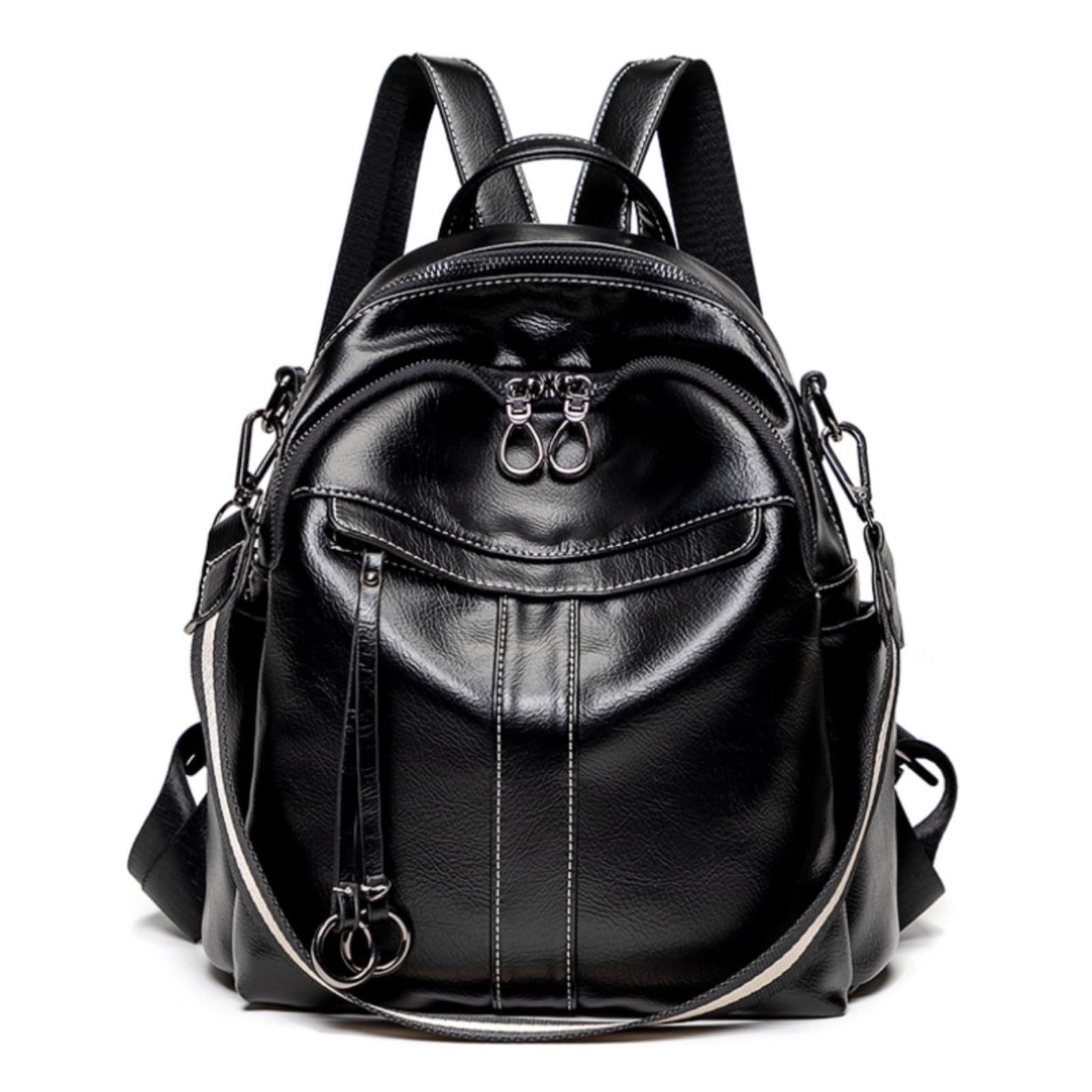 CINGHI LUSSO Women Backpack Fashion PU Leather Rucksack for Women Small Casual Daypack Waterproof Shoulders Bags Ladies Handbag