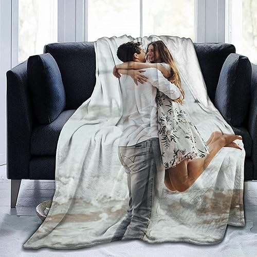 Manta ultra gruesa personalizable para familia, amigos, perros o mascotas, para usar como recuerdo o regalo, 1 fotos 60 x 50 pulgadas