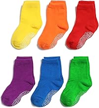 6 Pairs Baby Toddler Toddler Kids Boys Warm Comfortable Non-slip Socks with Handles