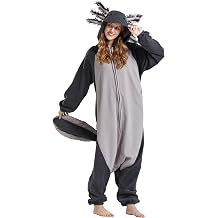 Unisex Animal Onesies Novelty Pyjamas Nightwear Halloween Homewear Onepiece Cosplay Costume Loungewear