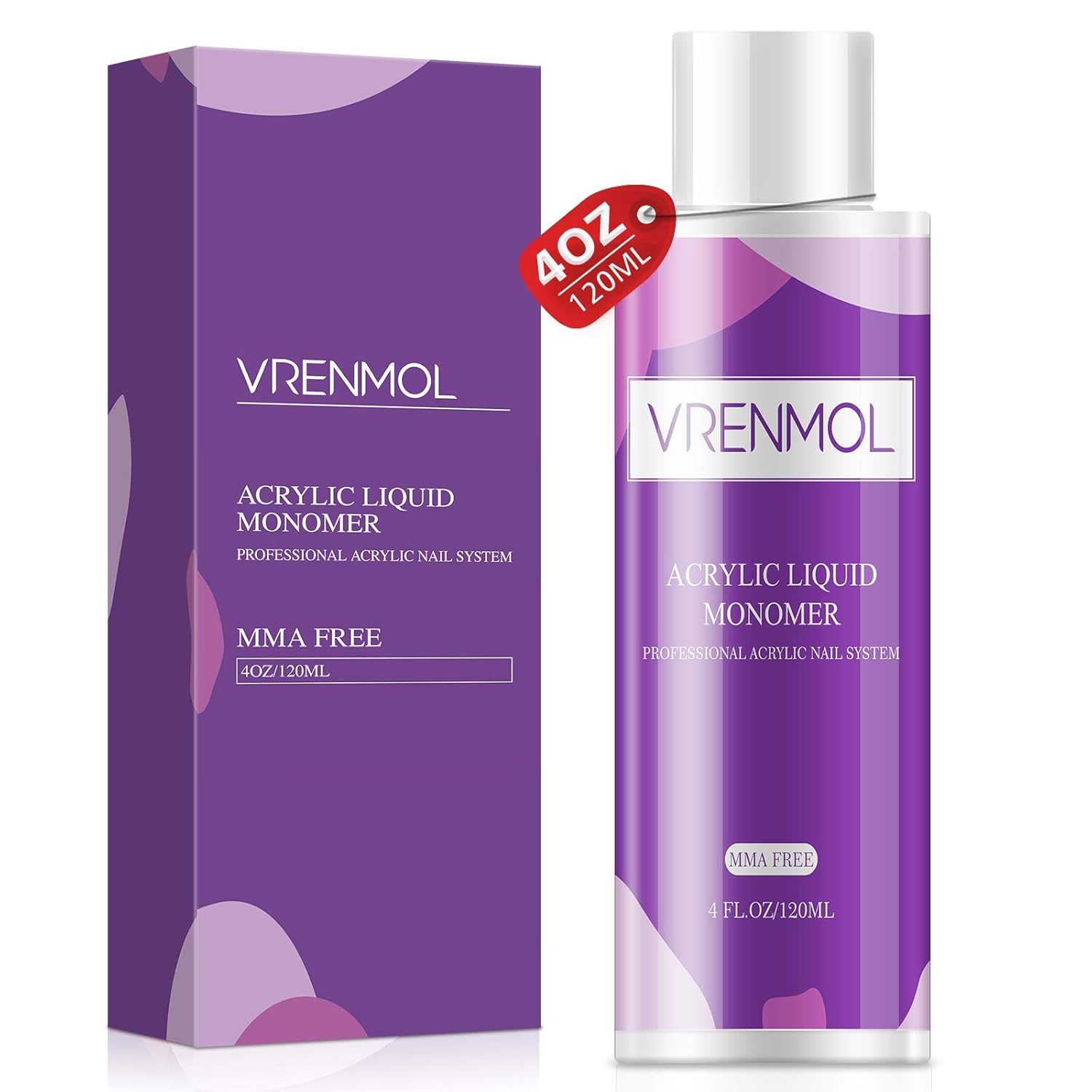 Vrenmol 120ml Acrylic Liquid Monomer, 4 oz Professional