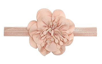 ANNA CREATIONS premium Designer Soft Flower Bow hairband Headband Hair Accessories for Baby Girls, Pack of 5 - Multicolor