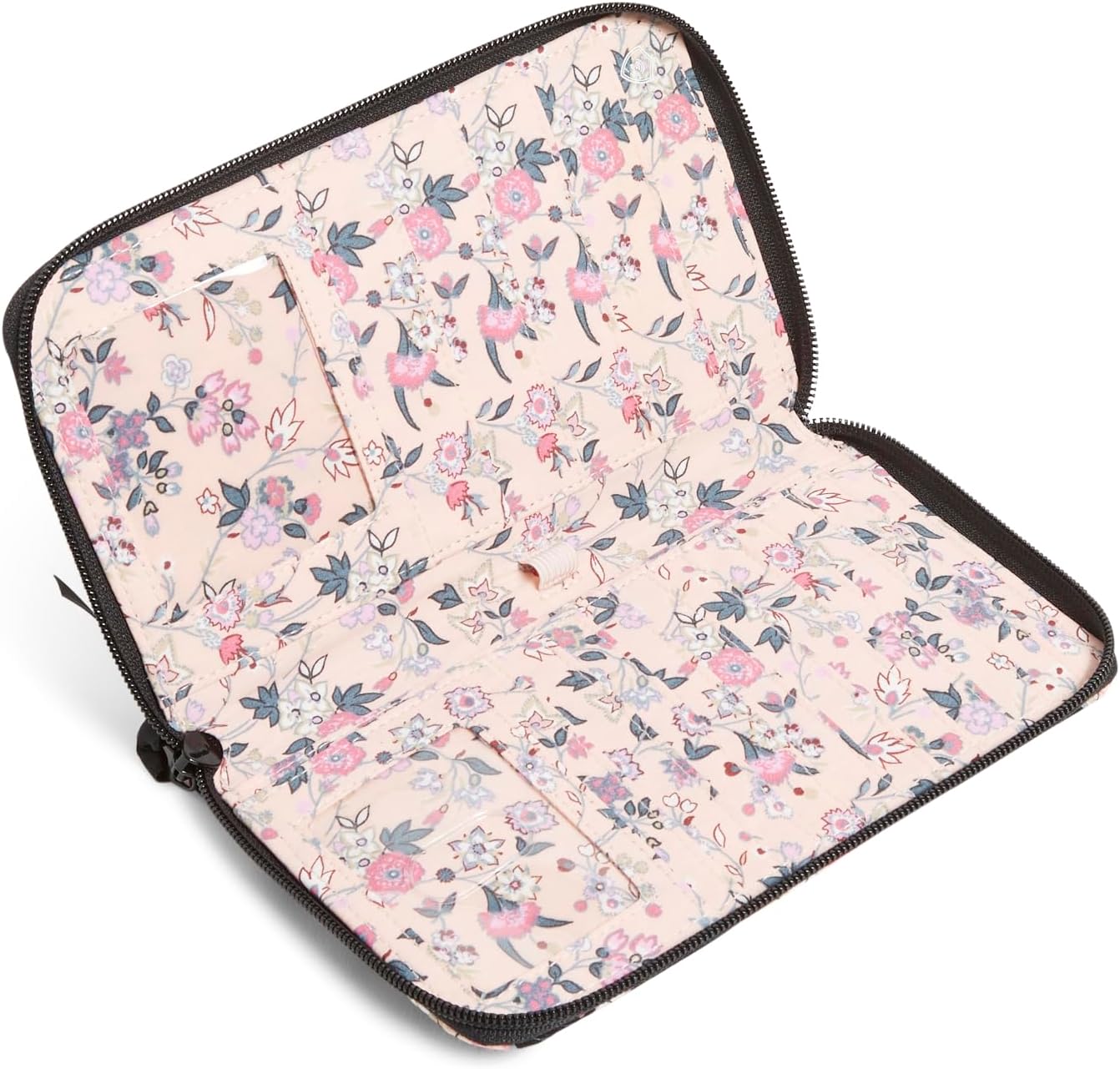 Vera Bradley womens Cotton Deluxe Travel Wallet With Rfid Protection