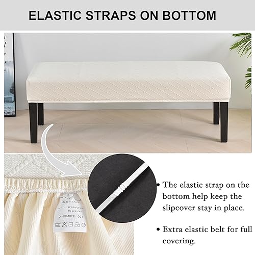 Vista 43 de Eco-Ancheng Funda para silla de comedor, funda extraíble para protección de banco, asiento y silla, sala de estar y cocina A1