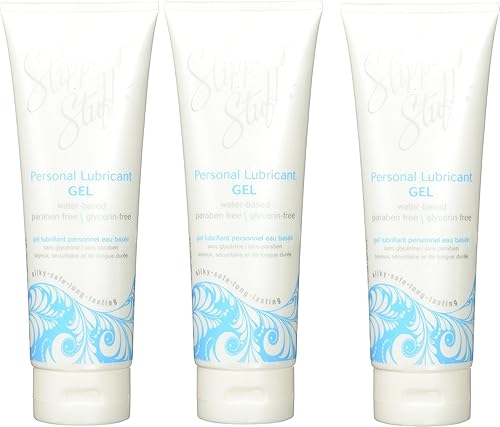 Slippery Stuff Zwctzc - Gel lubricante personal de larga duración a base de agua, 3 unidades (8 oz)