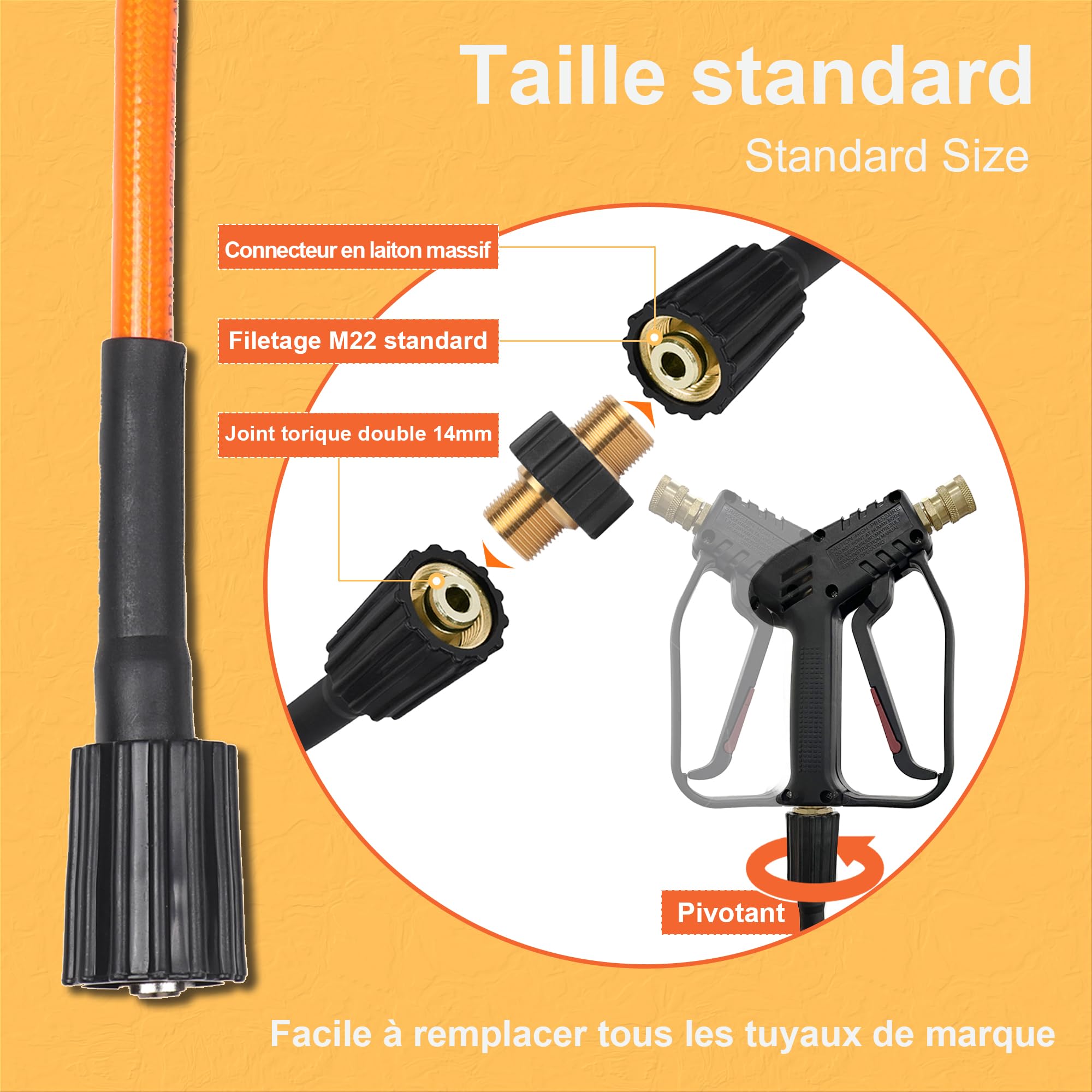Ufixed 1/4HoseDE-Orange