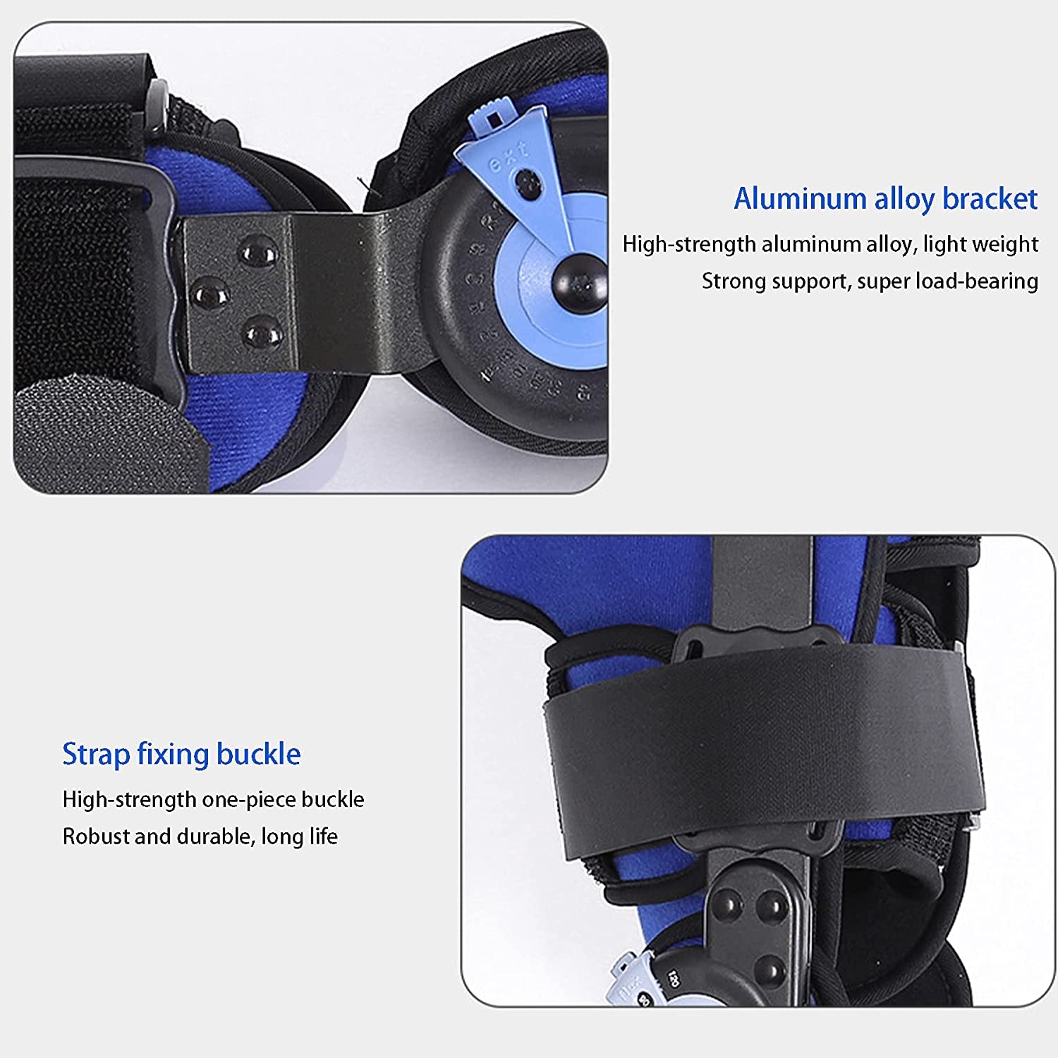 Rodilleras menisco y ligamento para Artritis Rodilla con bisagras ROM Post Op Knee Brace for artritis LCA Menisco lágrimas ajustables estabilizador de apoyo ortopédico médico después de la cirugía ost