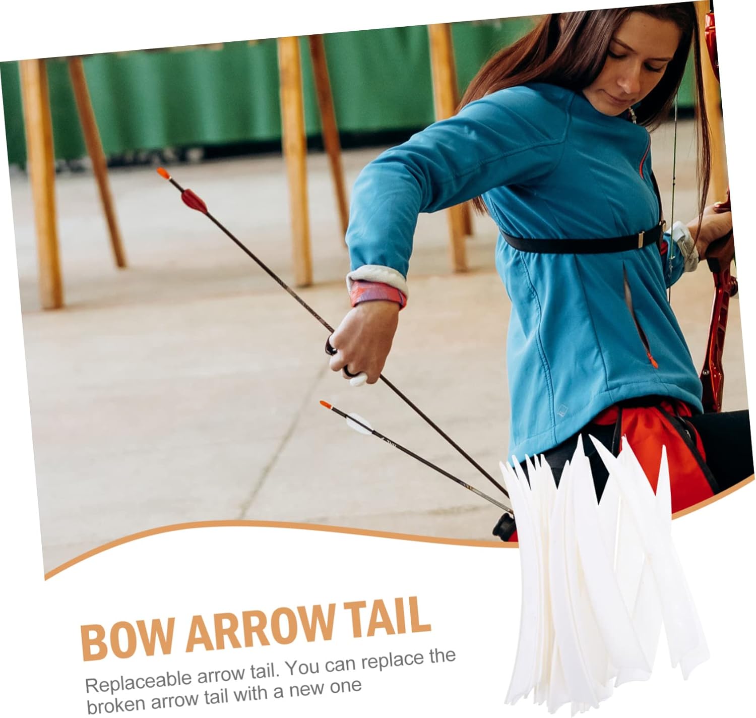 Toyvian Real Turkey Arrow Tails for Archery Props Lightweight and Stable Accessory for Improved Accuracy for DIY