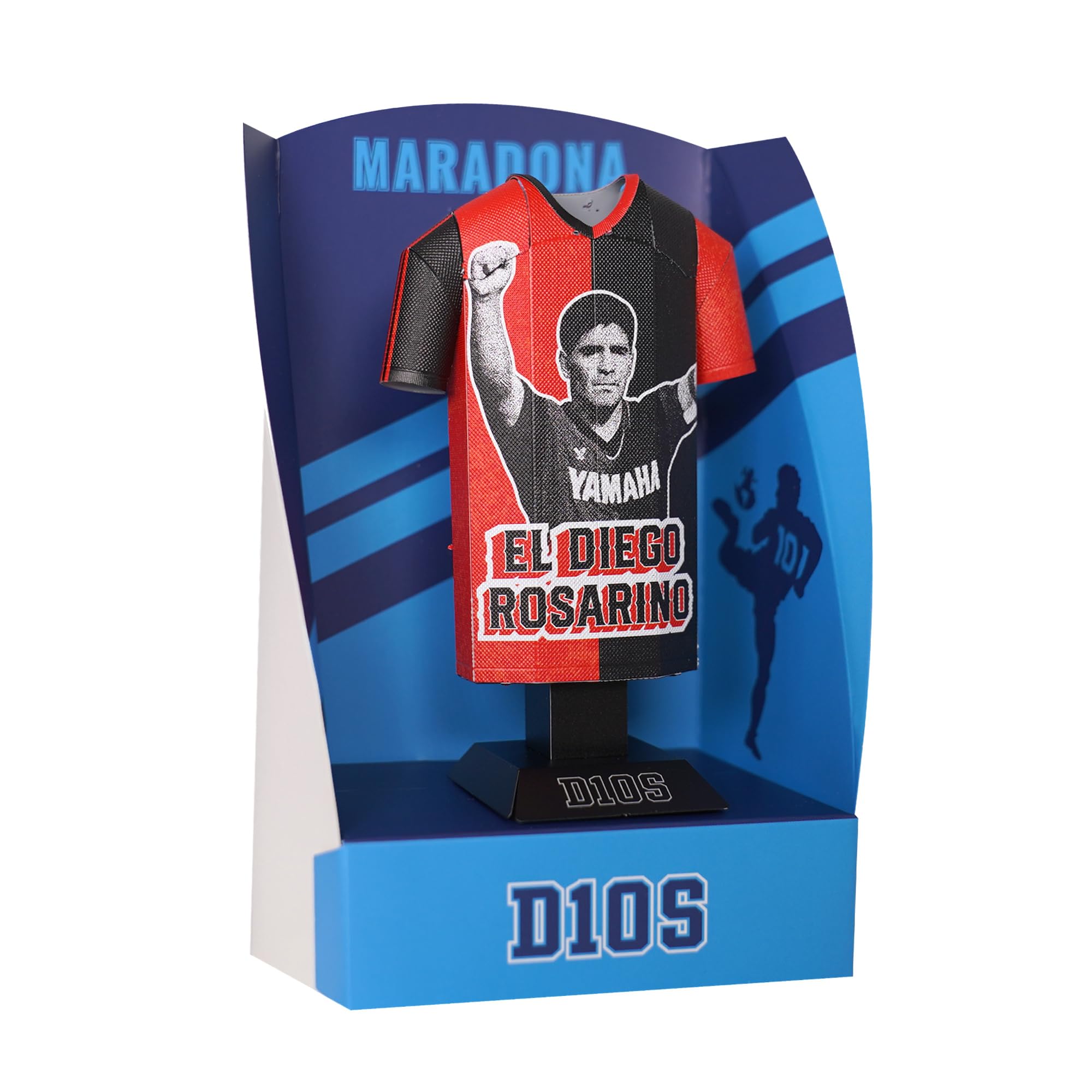 Diego Maradona Retro Metal Football Shirt - Image 4