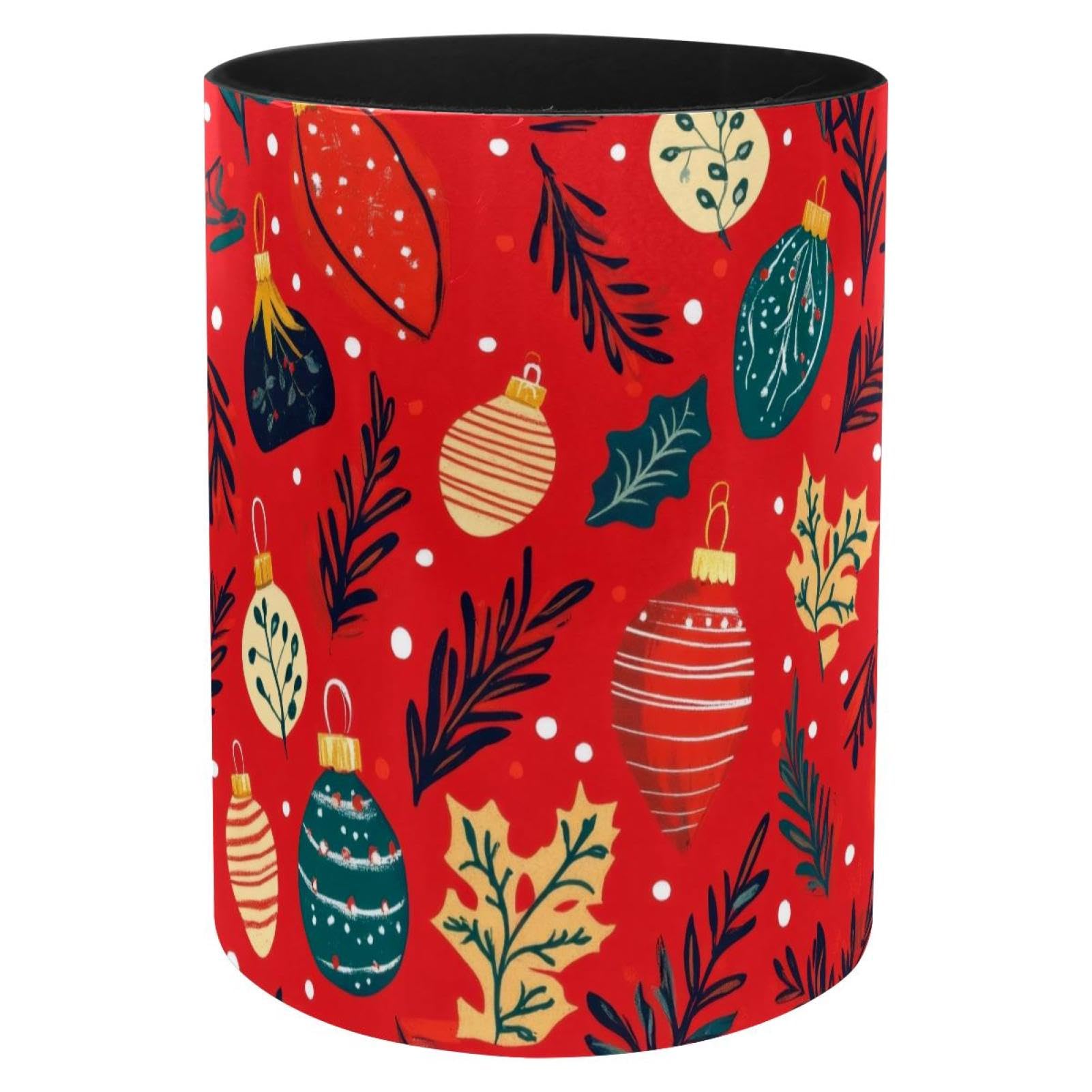 Pot à crayons de bureau en métal et sa touche festive pour ranger vos pinceaux