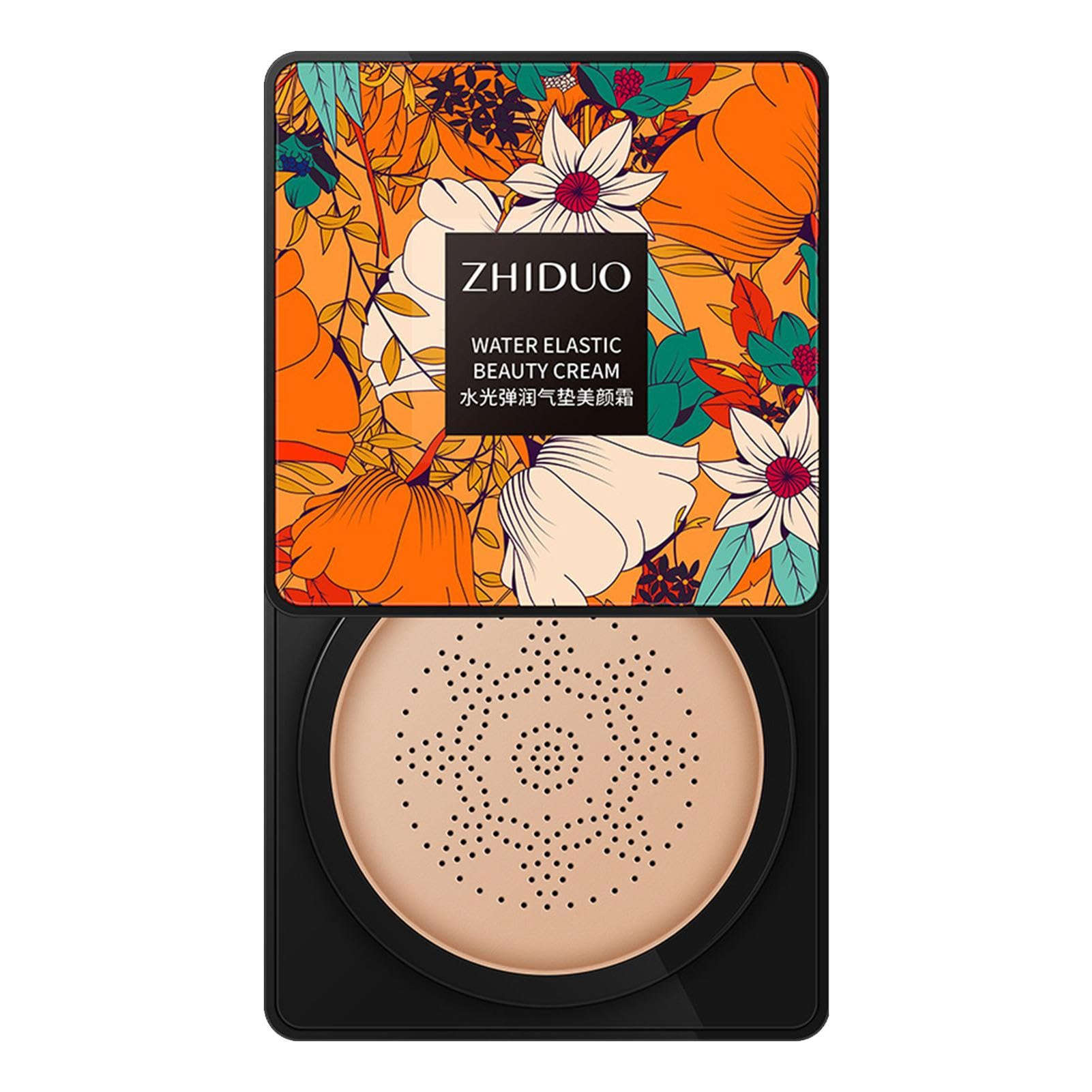 Mushroom Head Air Cushion Cc Cream - Moisturizing Cc Cream Foundation with Long-Lasting Cushion Effect - Face Makeup Foundation for All Skin Types, Mushroom Makeup Ranana