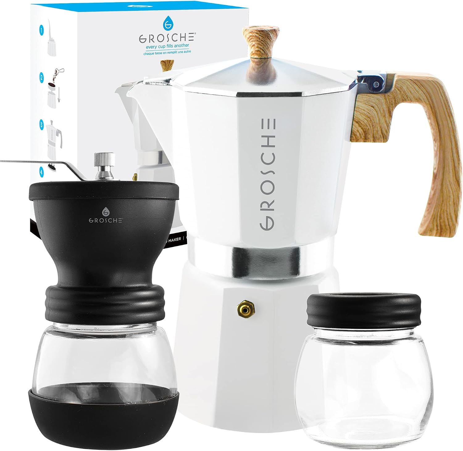 GROSCHE Milano Stovetop Espresso Maker 