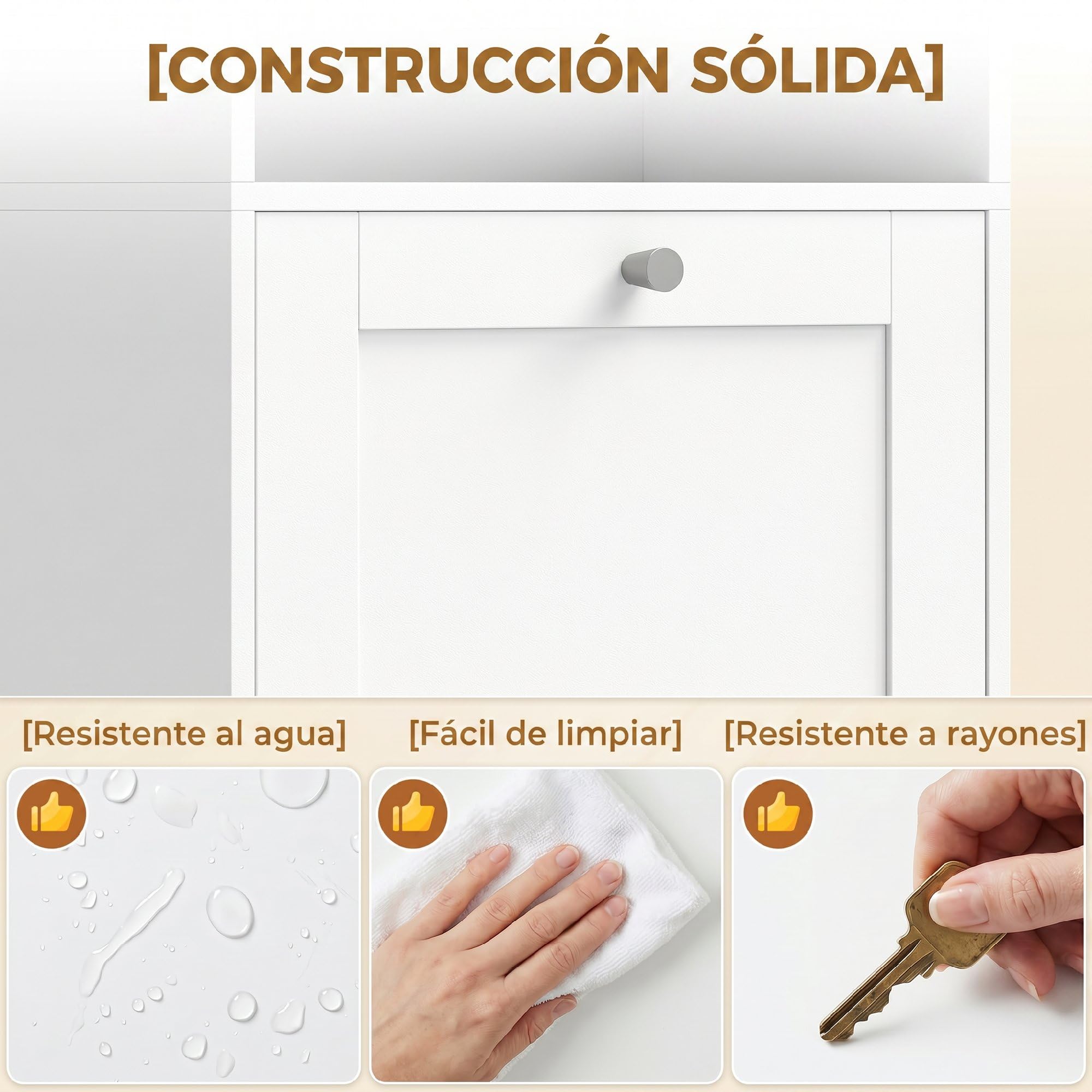 HOMCOM Armario Alto de Baño con Cesto Ropa Sucia, 40x30x170 cm, Blanco | Mueble de Baño Estrecho, Compartimentos Abiertos, Estantes Ajustables, para Espacios Pequeños
