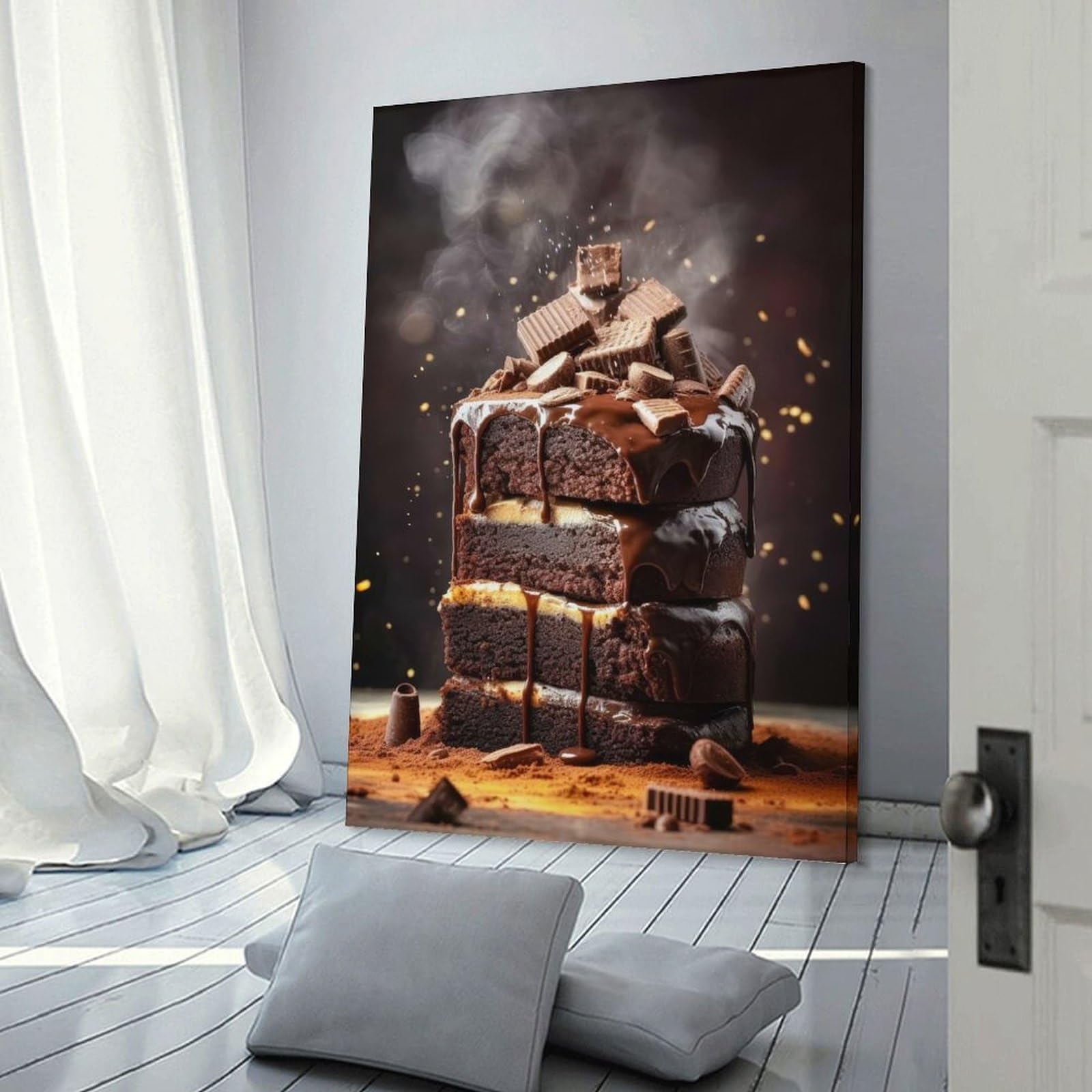 Junmoney Room Decor Wall Art A World of Sweets Cake, 08x12inch(20x30cm), for Gallery Wall Layouts in Home Or Office, Home Wall Art for Statement Displays
