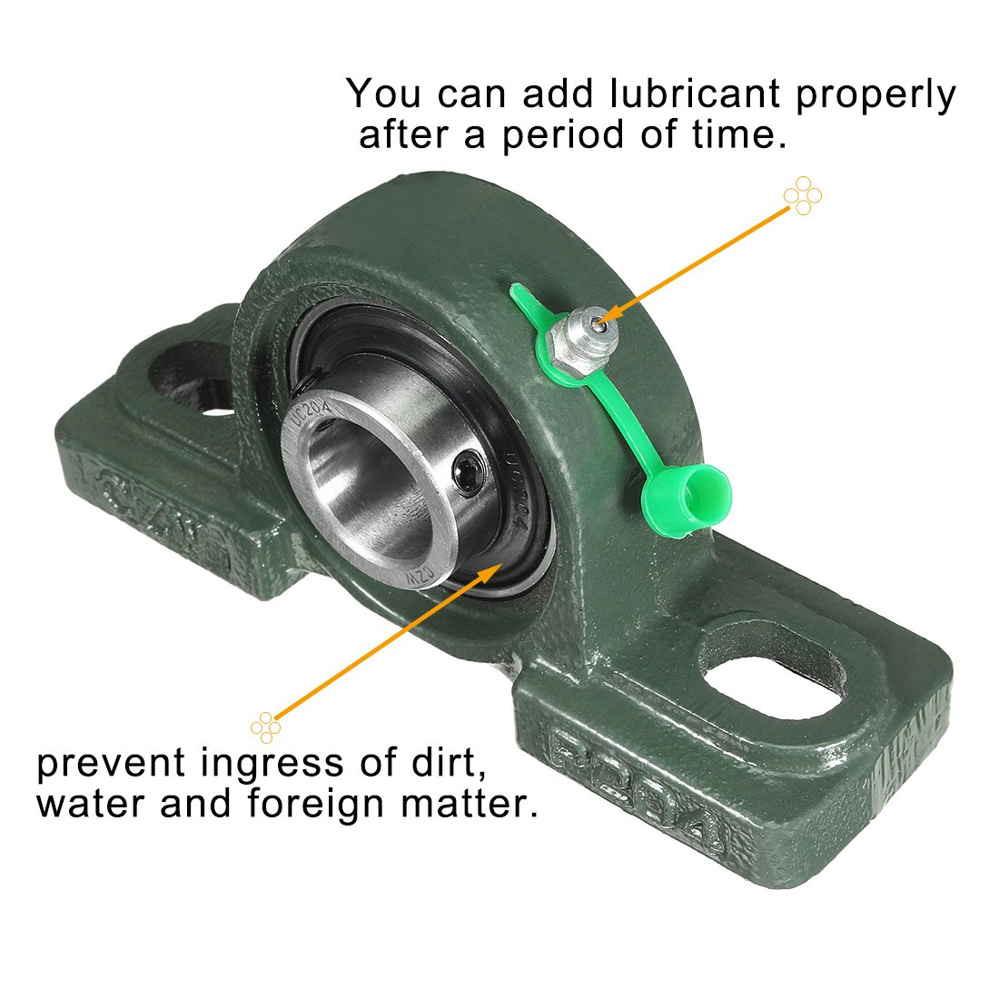 uxcell® 2pcs Self-Alignment Pillow Block Bearing UCP204 20mm Mounted Bear