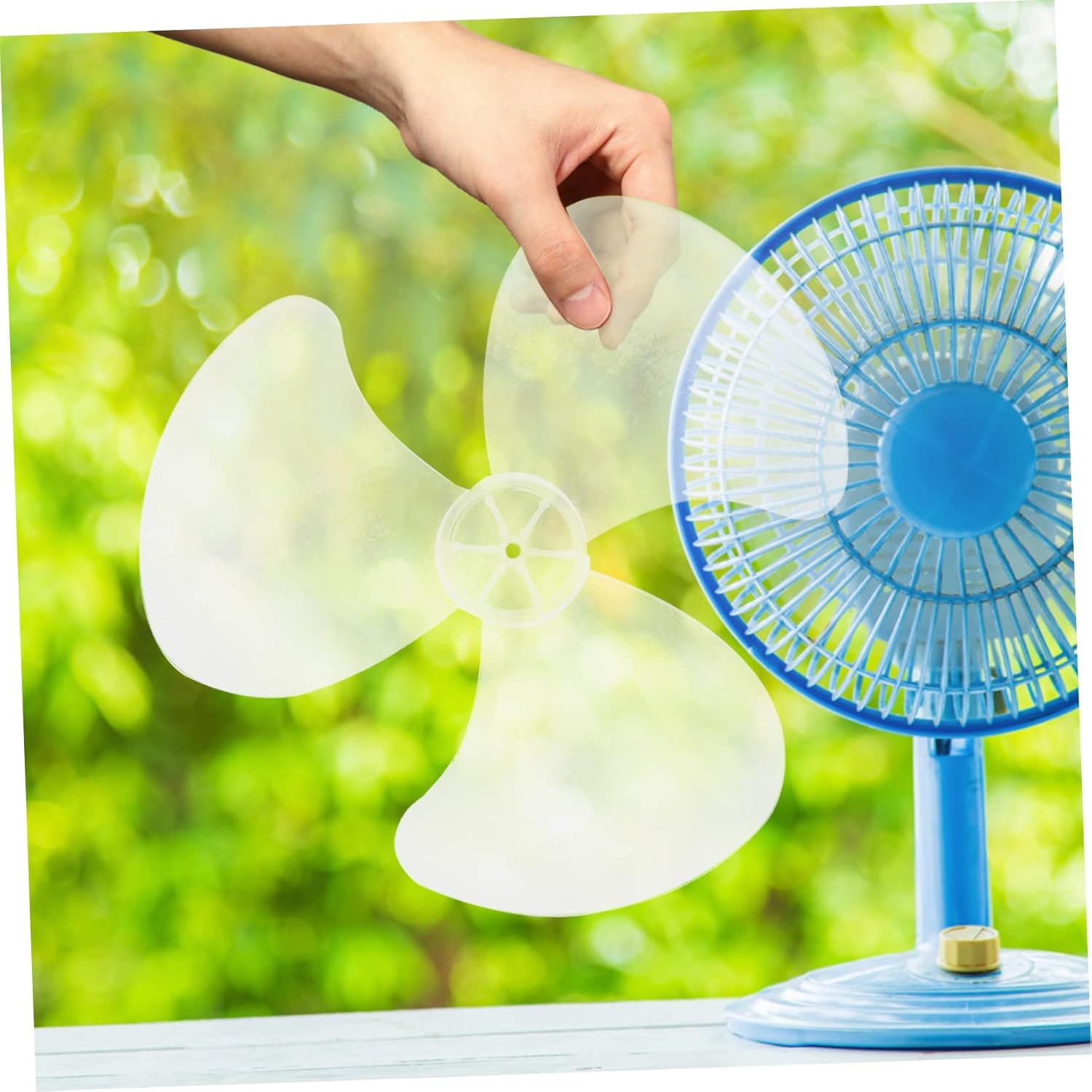 DOITOOL 3pcs Replacement Fan Blades for Table and Pedestal Fans Triple-leaf Blades Easy to Install and Clean Low Noise