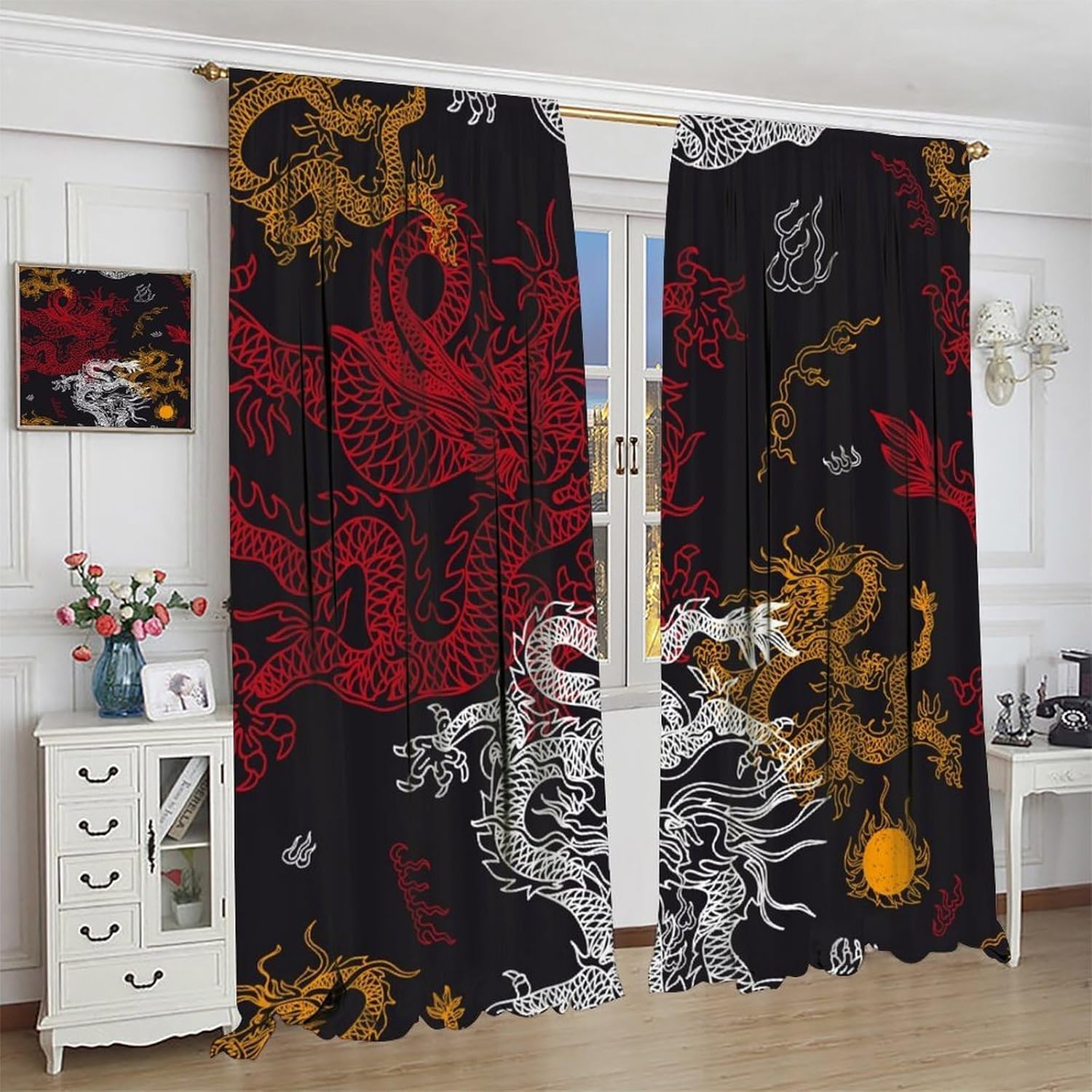 Cortinas Opacas para Ventanas Infantiles Animales Abstractos Cortinas Opacas para Ventanas Infantiles 3D Patrón Cortinas Salon Dormitorio Moderno Reduccion Ruido Cortinas-7528239701919430