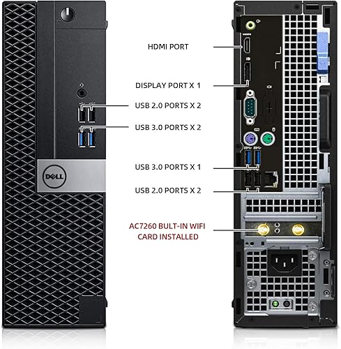 Miniatura 2 de Dell Computadoras de escritorio OptiPlex 3040, Intel Core i7-6700 3.4GHz, 16 GB Ram nuevo SSD de 512 GB, Intel AC7260 WiFi Bluetooth integrado,