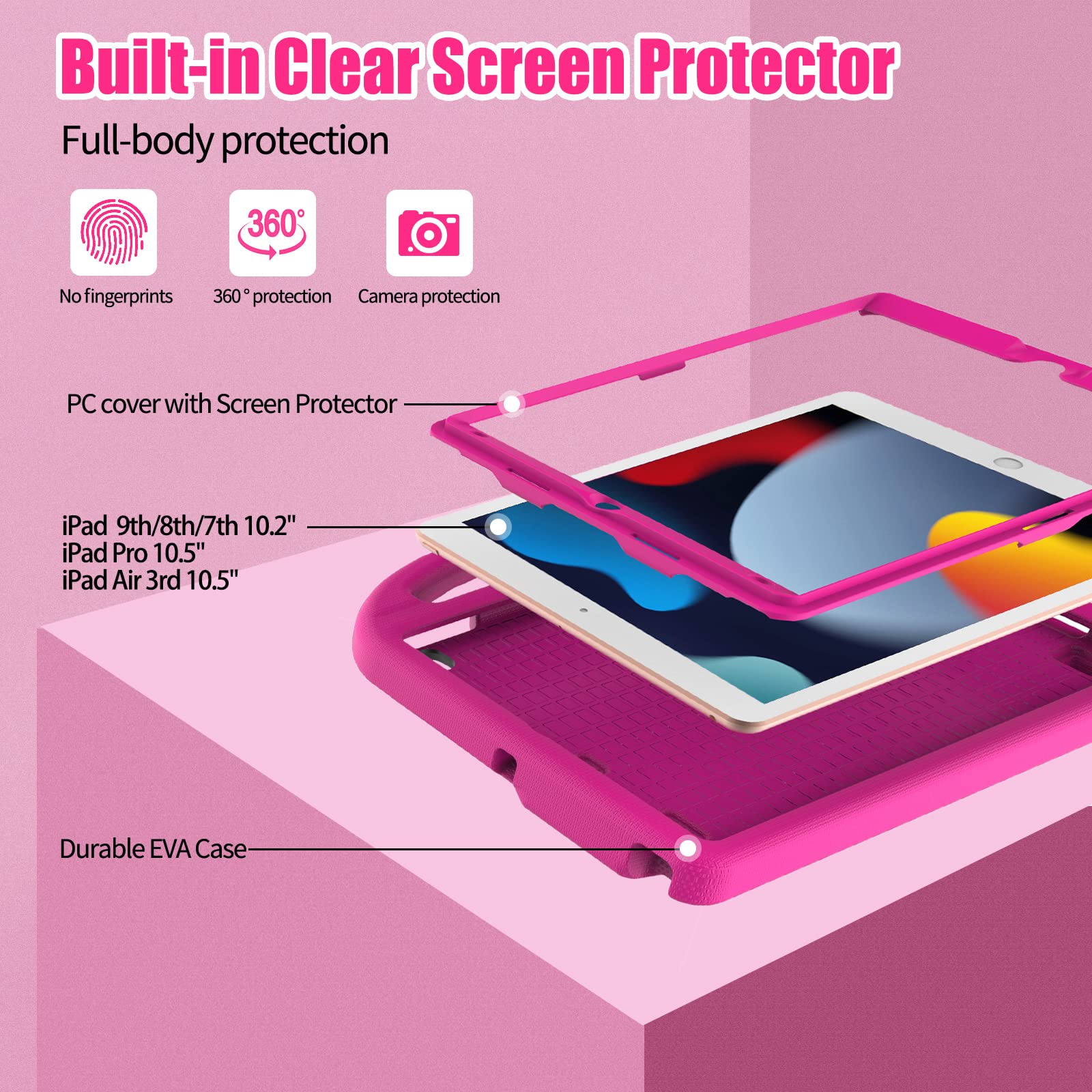 Amazon.co.jp: RTOBX iPad 10.2 & 10.5 ケース 子供用 iPad 第9/第8/第