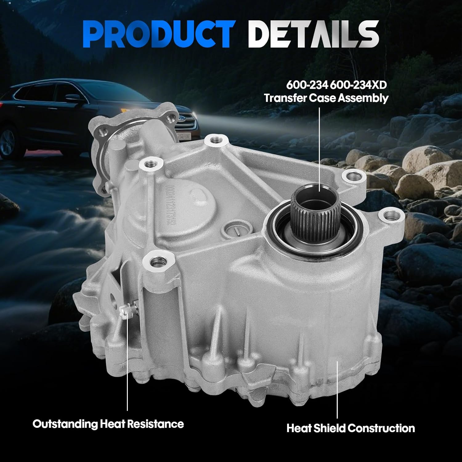 600-234XD AWD All Wheel Drive PTO PTU Power Take Off Transfer Case Differential Unit AT4Z-7251-G for 2007-2016 3.5L 3.7L Ford Edge Explorer Flex Taurus Taurus X Lincoln MKS MKT