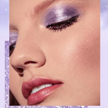Holographic Eyeshadow - Chameleon Eyeshadow Palette - Plum Mauve Sparkling Eye Shadow - Creamy Shimmer Glitter Iridescent Highlighter Smooth Long Lasting Mermaid EyeShadow Makeup forWomen Rave Concert
