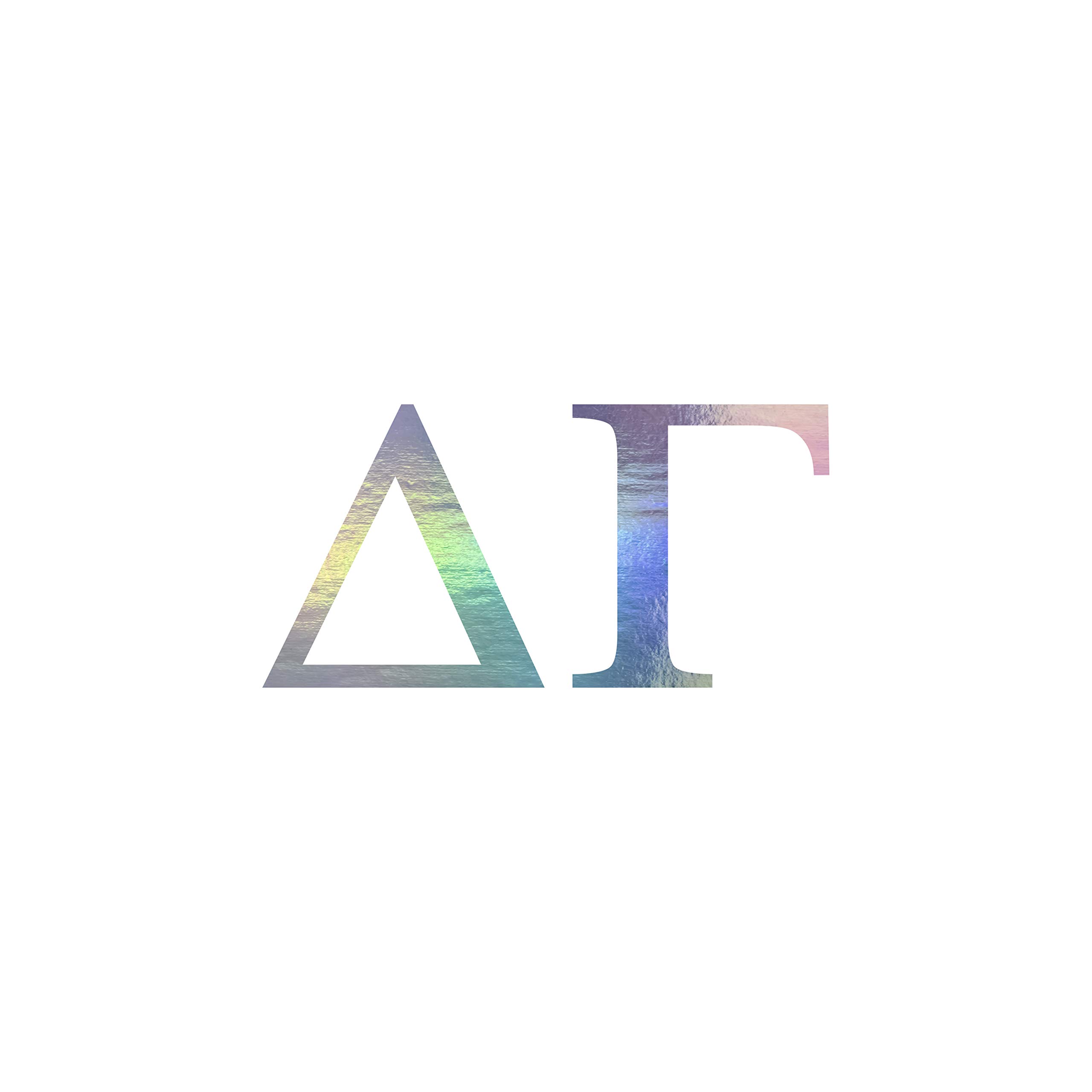 Pro-GraphxDelta Gamma Greek Sorority Sticker Decal, 2.5 Inches Tall, Neochrome