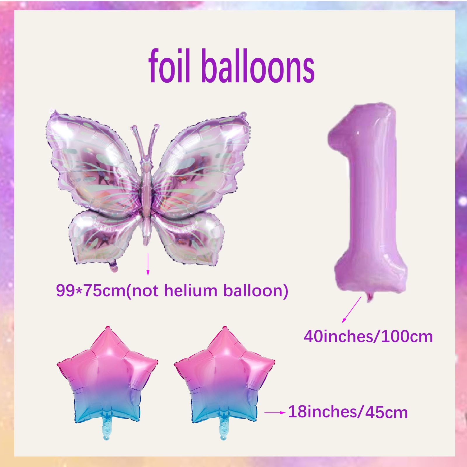 Ballon 6 jaar vlinder verjaardag decoratie cijfers