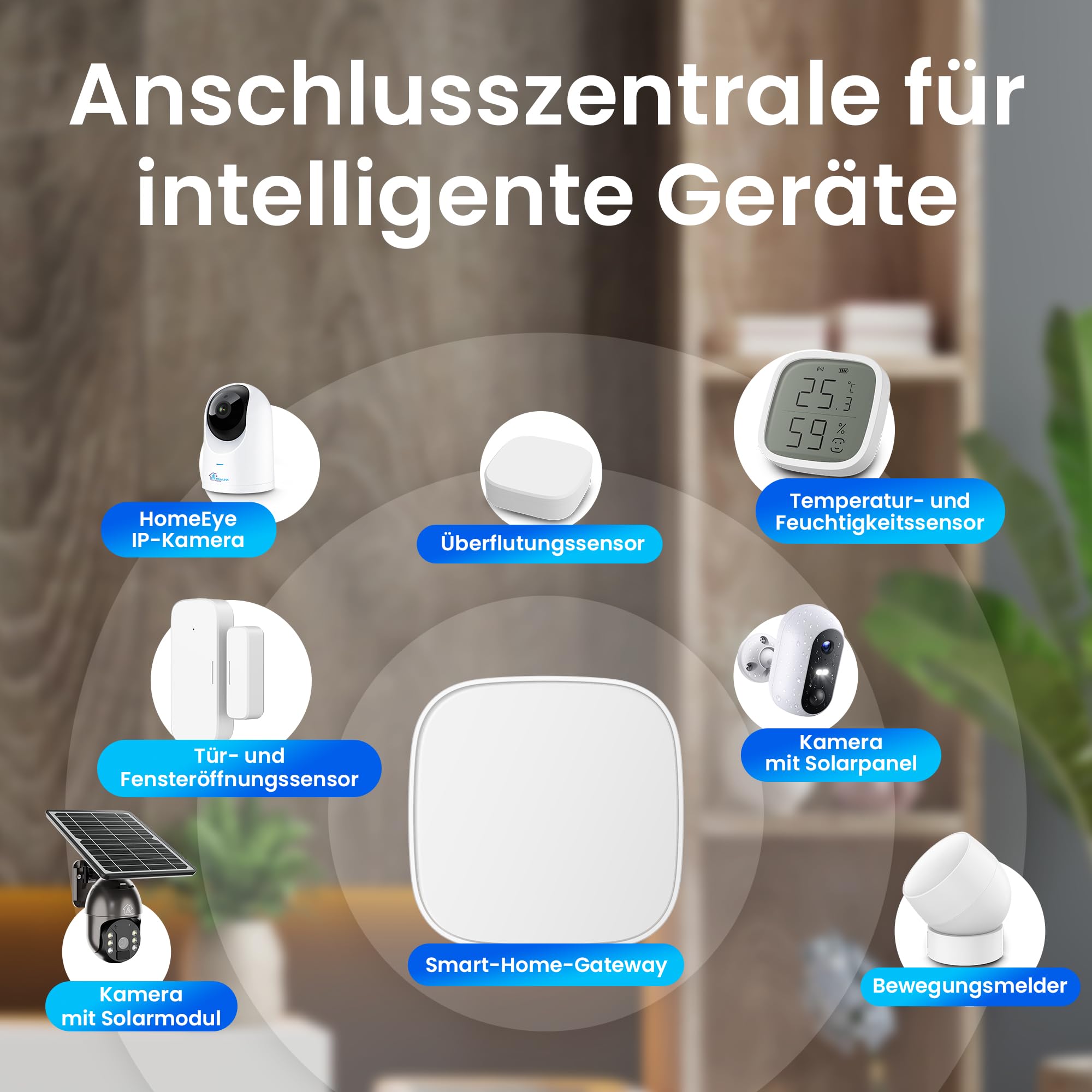 Extralink Zigbee Gateway 3.0 Tuya Smart Home Hub Gateway - Contrôle par Alexa, Google Home, Application Tuya - Prend en charge les capteurs, les lumières, les nids - Automatisation hors ligne