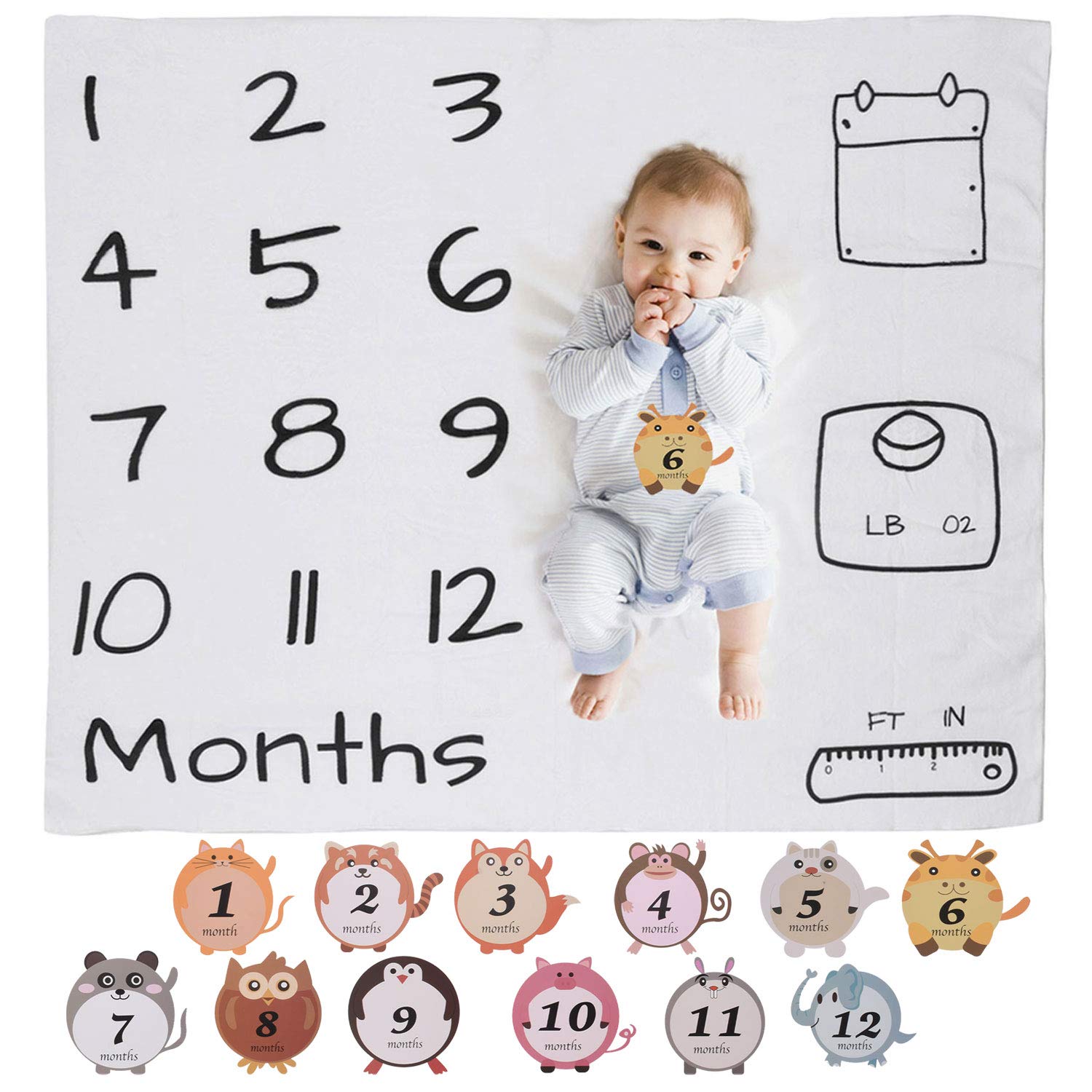 personalised baby milestone blanket australia