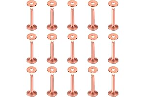 Swpeet 50Pcs Copper Rivets for Leather Crafts