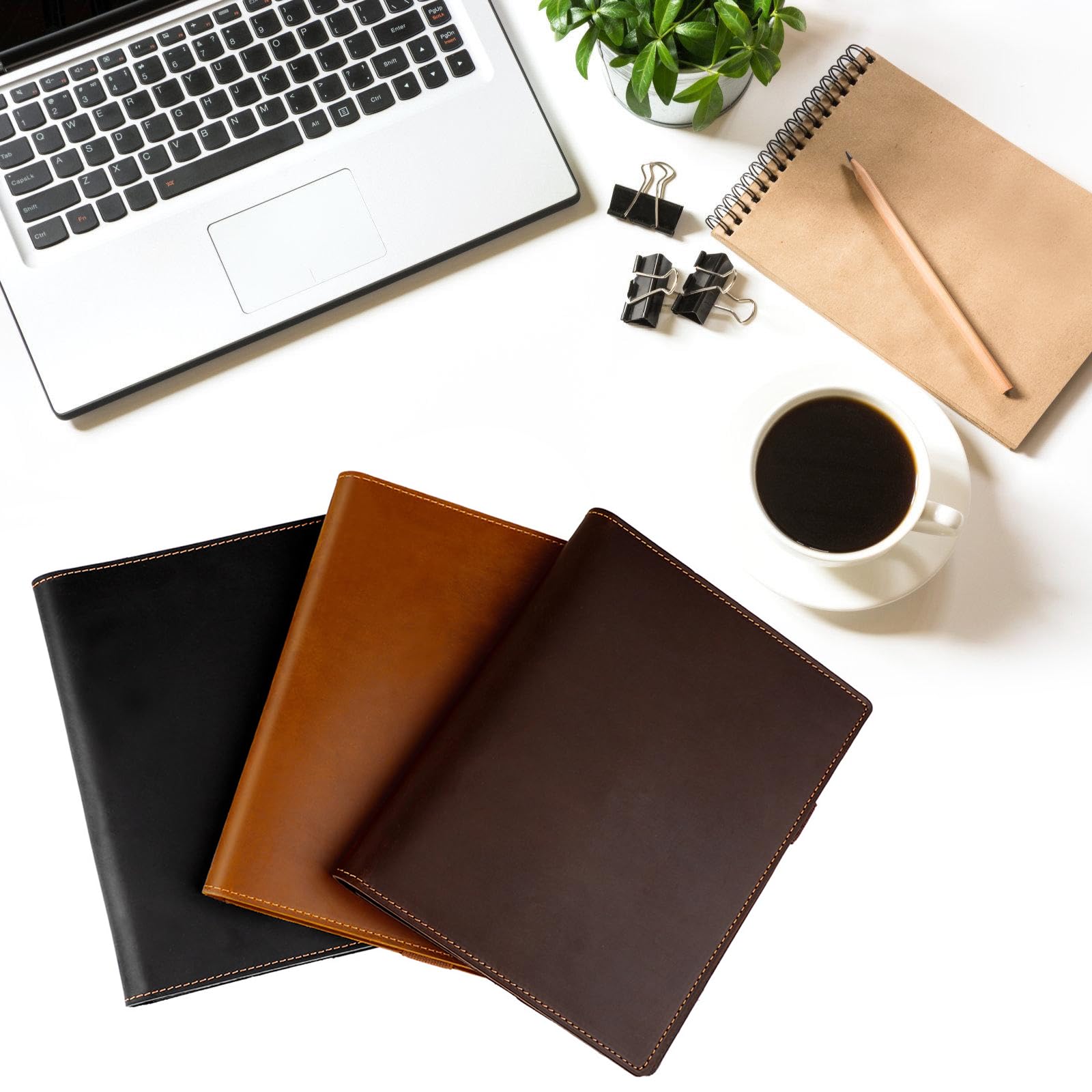 Custodia per notebook in pelle PU Texture a scomparti multipli Soluzione di archiviazione per documenti per studenti Organizzatori di documenti in pelle PU