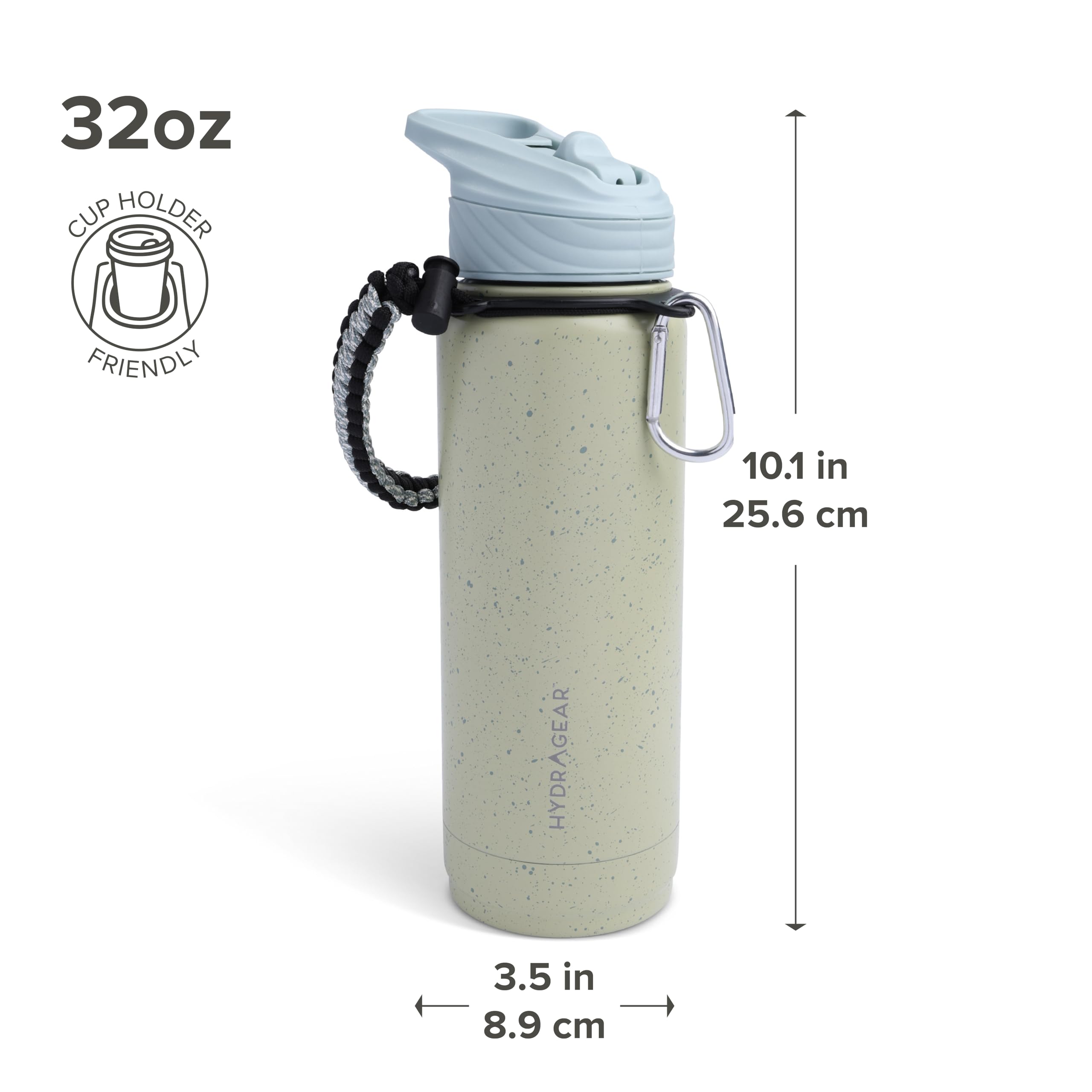 Amazon.com: Hydragear Zenith Straw Stainless Steel Bottle with