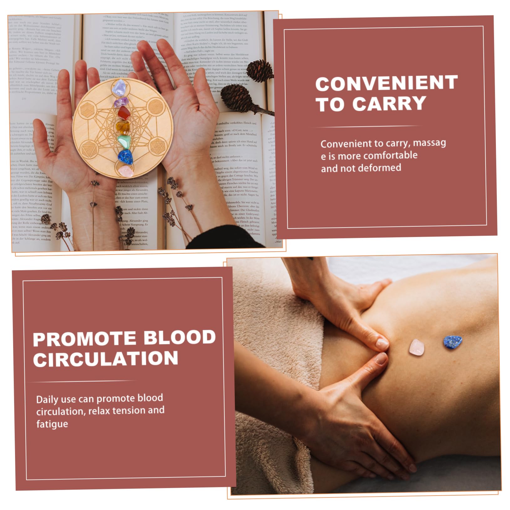 Gatuida 32 Pcs Energy Stone Jewlery Kit Yoga Decor Yoga Outfit A 並行輸入品 : Gatuida 4sets Pillar Chakra Healing Stone for