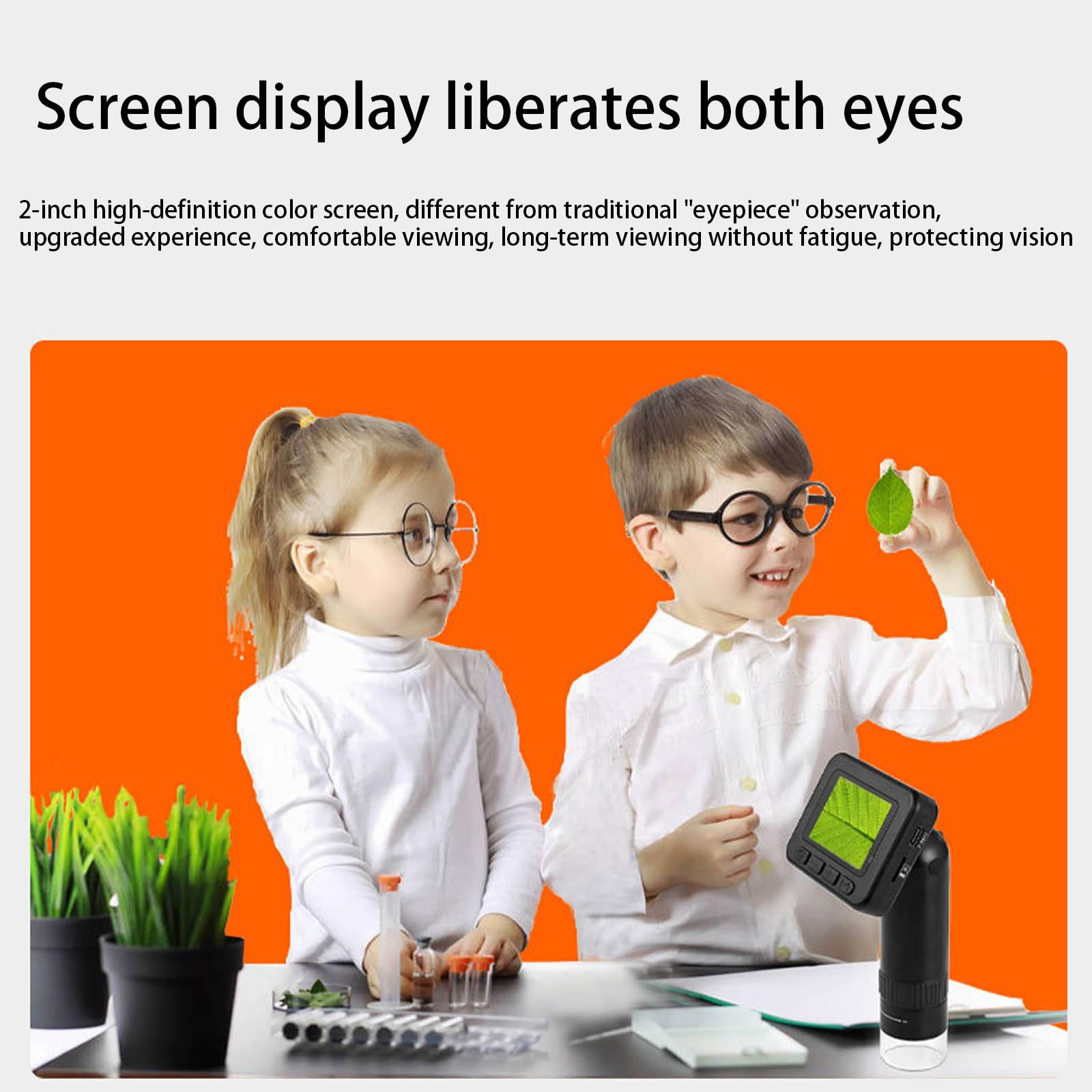 Instrument rechargeable transportable avec réflexion détaillée, double modes LED, capacité de mise en miroir d'écran pour apprenants, scientifiques, instrument LED modifiable