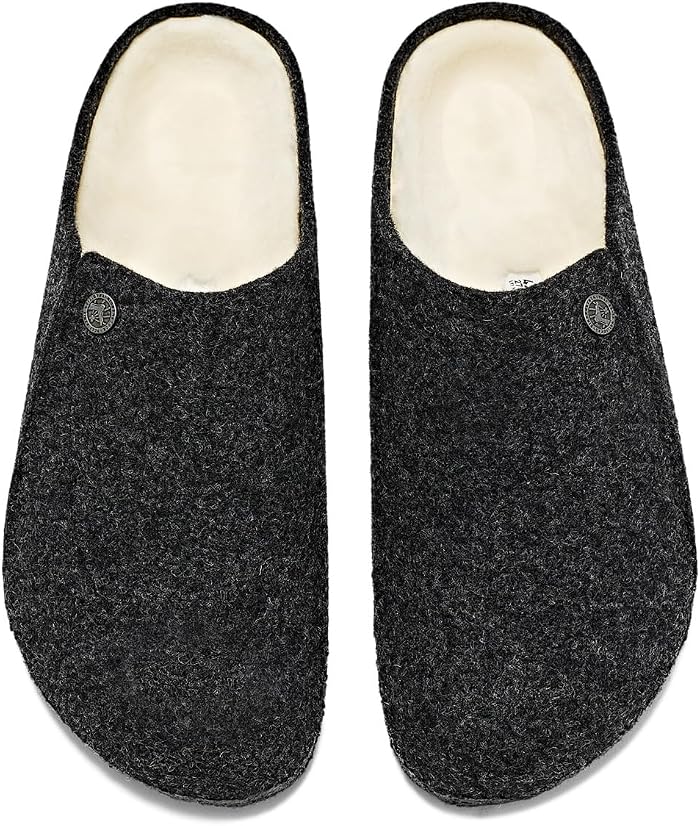 Тапочки Birkenstock Zermatt Shearling Slipper, цвет: Чёрный — фото 4