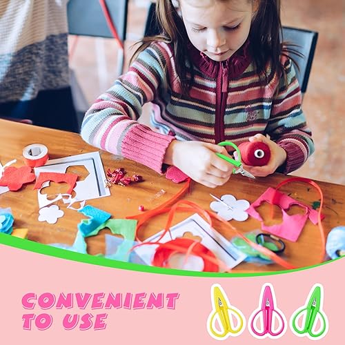 Miniatura 4 de 18 tijeras pequeñas multiusos de acero inoxidable de colores afiladas, mini tijeras para manualidades a granel con cubierta protectora para bordado,