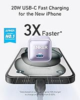 Vista 2 de Anker - Cargador 511 (Anker Nano Pro) 20W PIQ 3.0, cargador rápido durable, cargador USB C para iPhone 12/12 Mini/12 Pro/12 Pro Max/11, Pixel 4/3