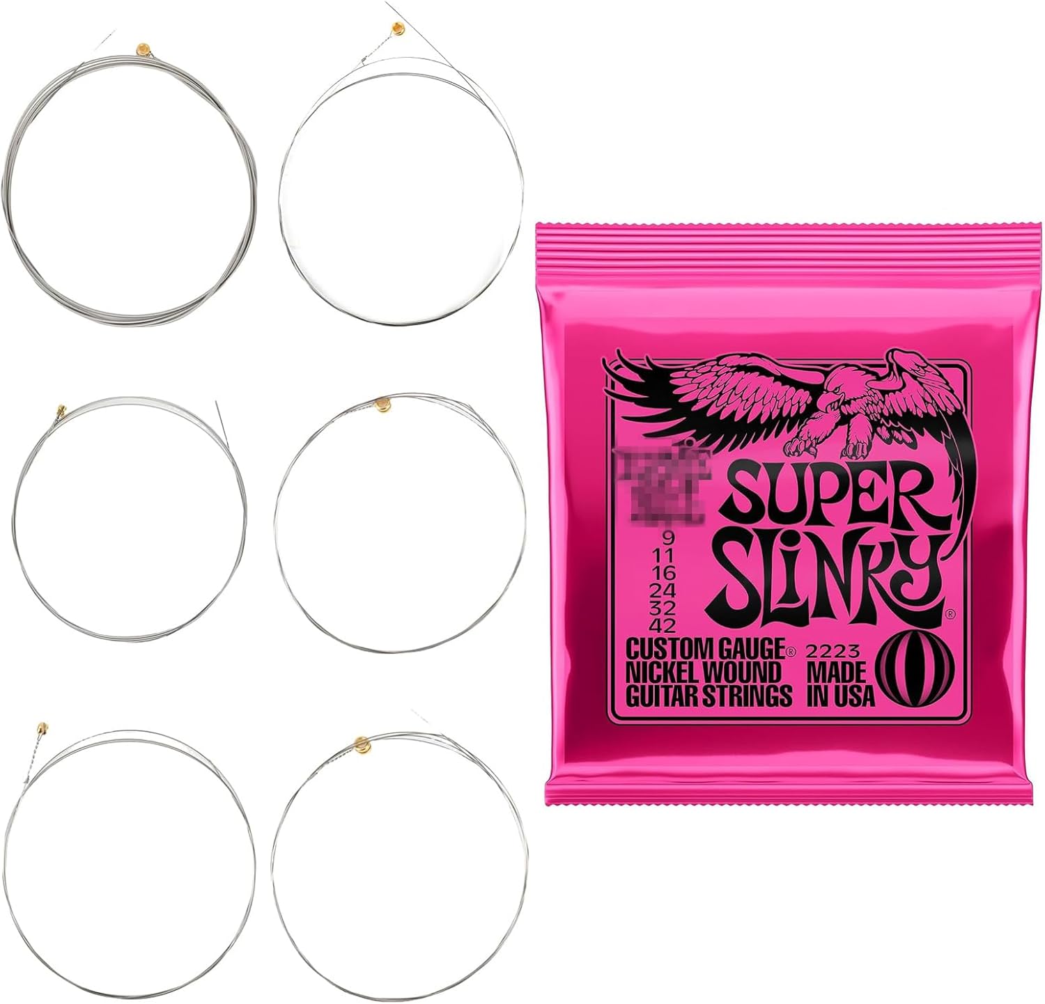 Ernie Ball Super Slinky, Guitar Strings, Electric Guitar Strings