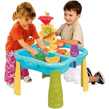 Table Water Play Table for Fishing Sand and Kids - Water and Sand Play Pond Table Indoor or Outdoor Play Color Blue, Size 28.3 x 21.0 inches 72 x 53 x 53 cm