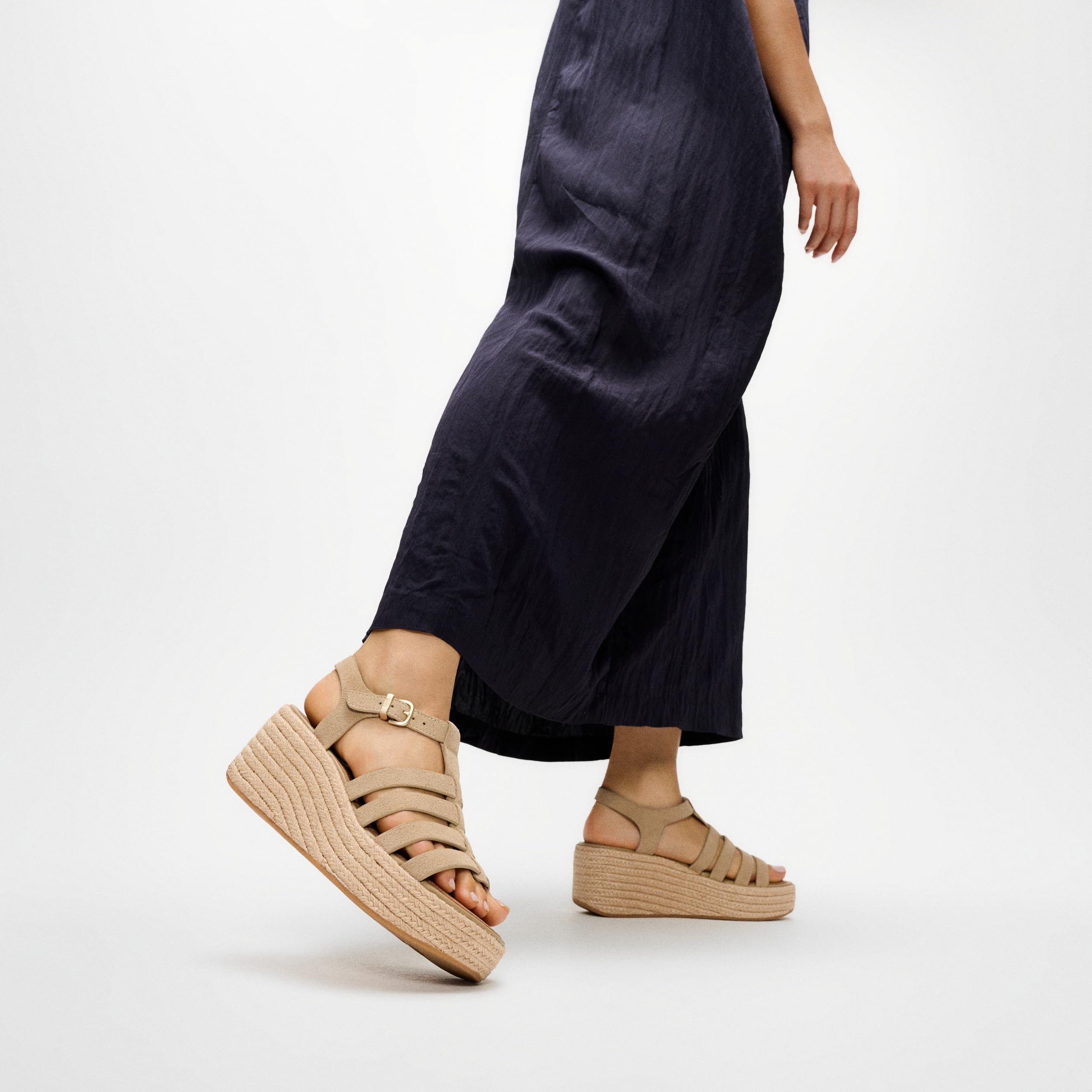 Fitflop Platfforms Espadr. Suede Fisherman Wedge Sandals Sandalias con cuñaMujer