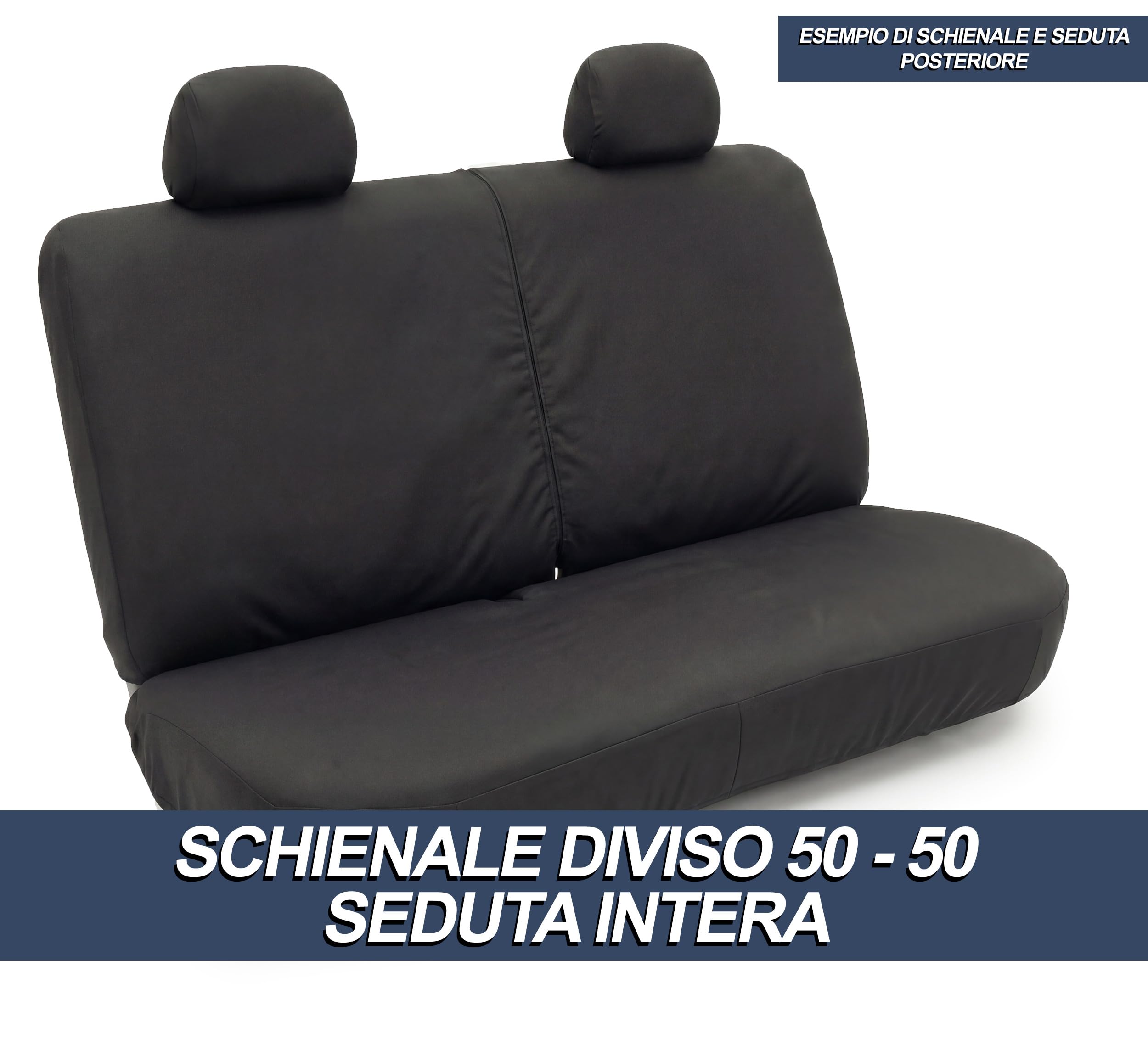Auto Accessori Lupex - Housses de siège Auto, compatibles Housses de siège Auto pour KA, Noir Jaune, Made in Italy, Avant et arrière, Tissu Polyester, Housses intérieures de Voiture
