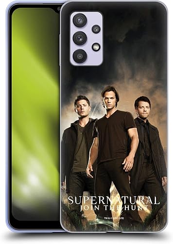 Head Case Designs Supernatural Sam, Dean & Castiel 2 Key Art - Funda de gel suave con licencia oficial compatible con Galaxy A32 5G  M32 5G (2021)