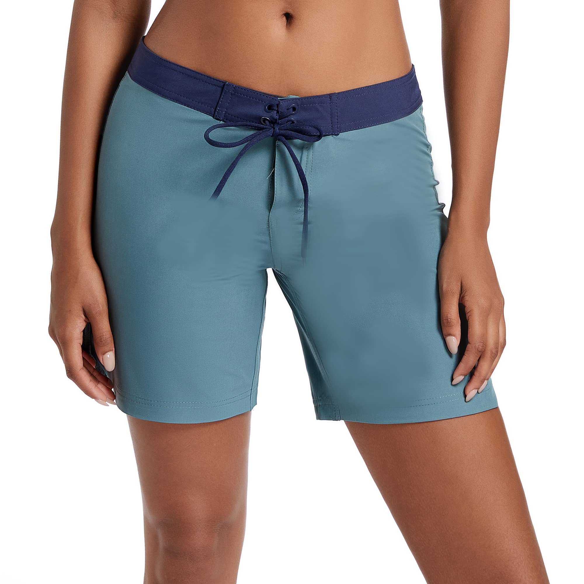 Women's Bathing 7" Boardshort Quick-Drying UPF50+ for Beach and Swimming Shorts