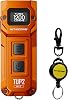 Nitecore TUP2 MCT Intelligent Three Color Temperatures Keychain Light EDC Flashlight 1200 Lumens Retractable Keychain (Alloy Orange)